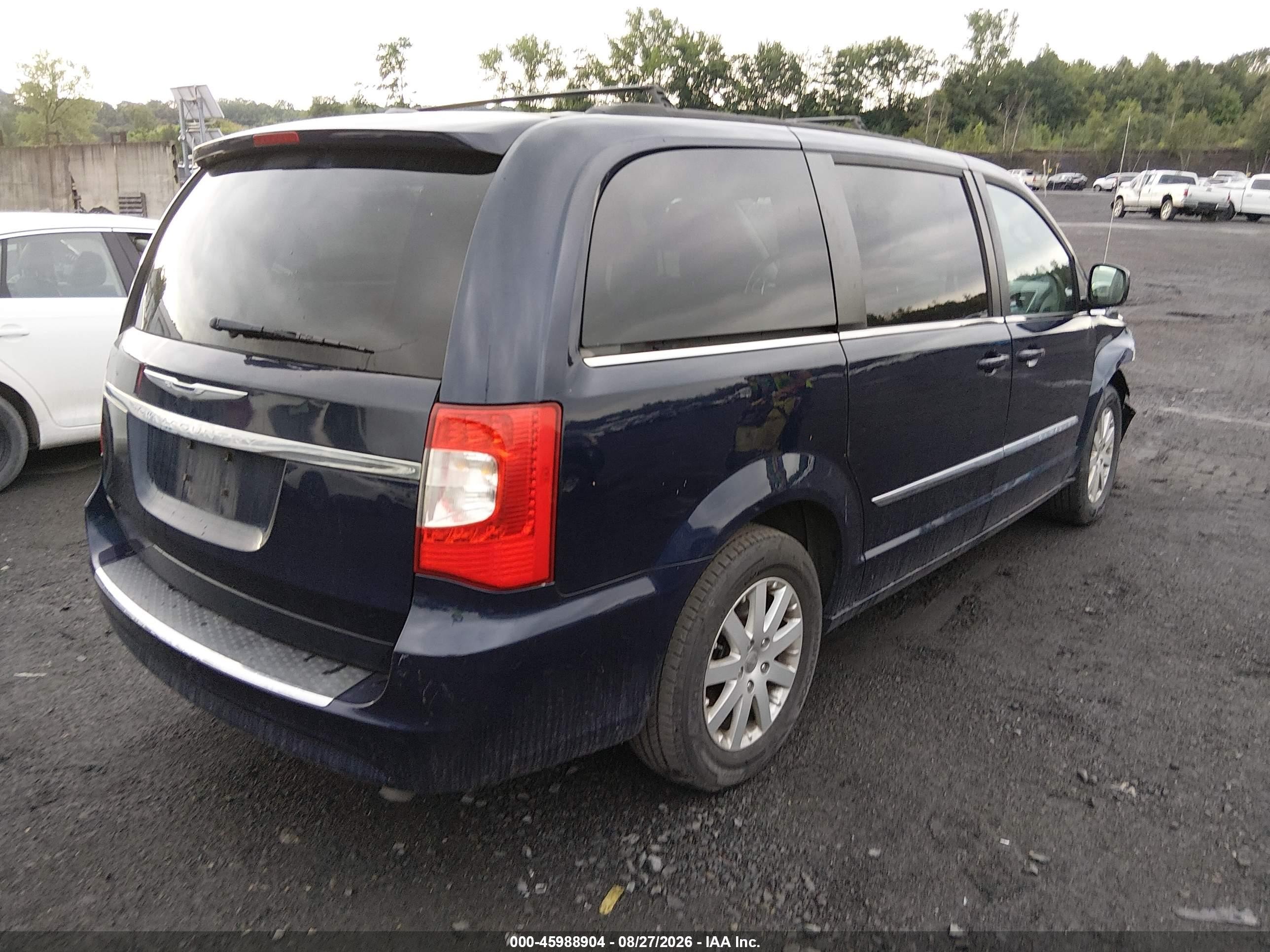 2014 Chrysler Town & Country Touring Blue vin: 2C4RC1BG6ER159133