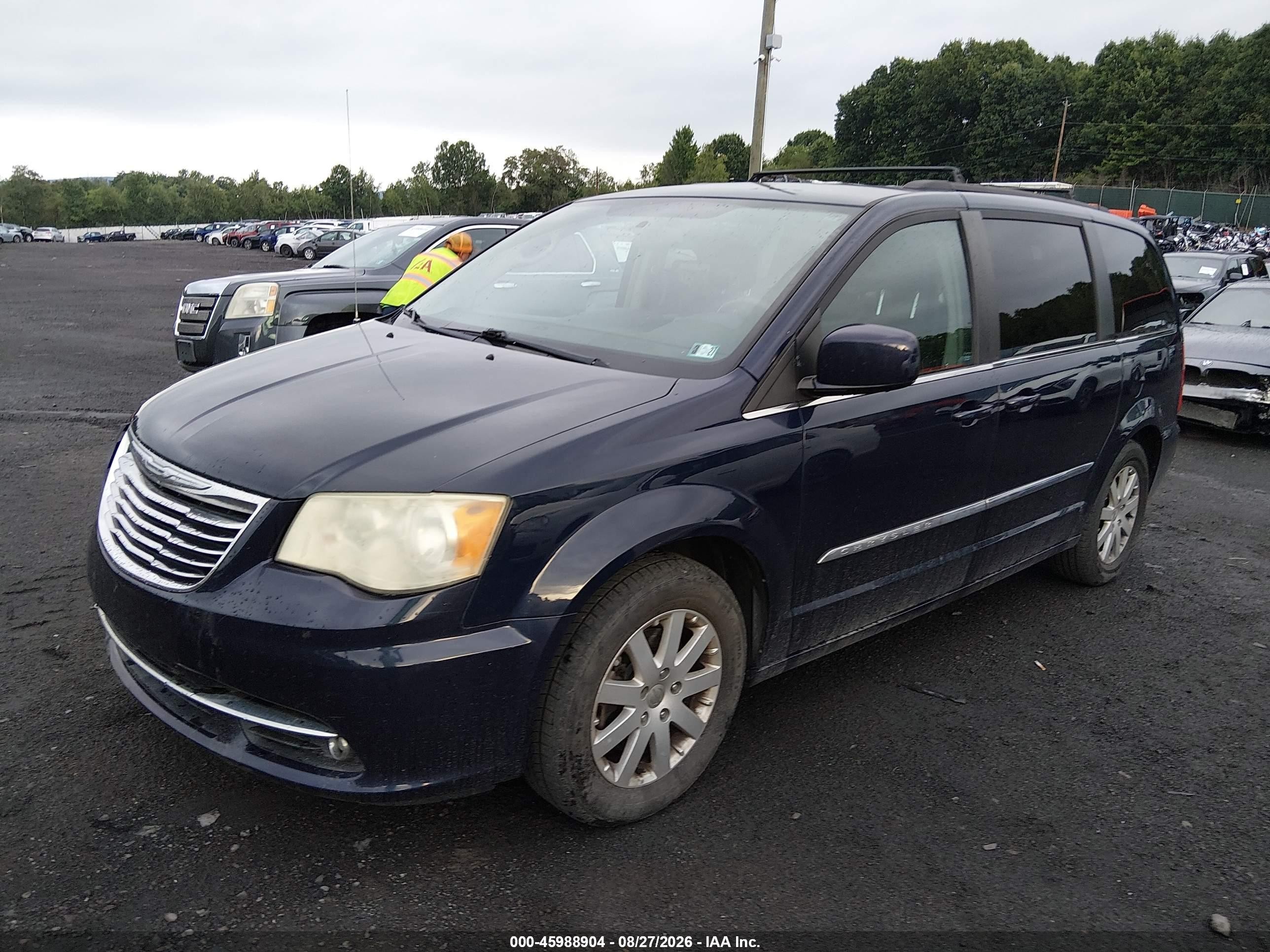 2014 Chrysler Town & Country Touring Blue vin: 2C4RC1BG6ER159133