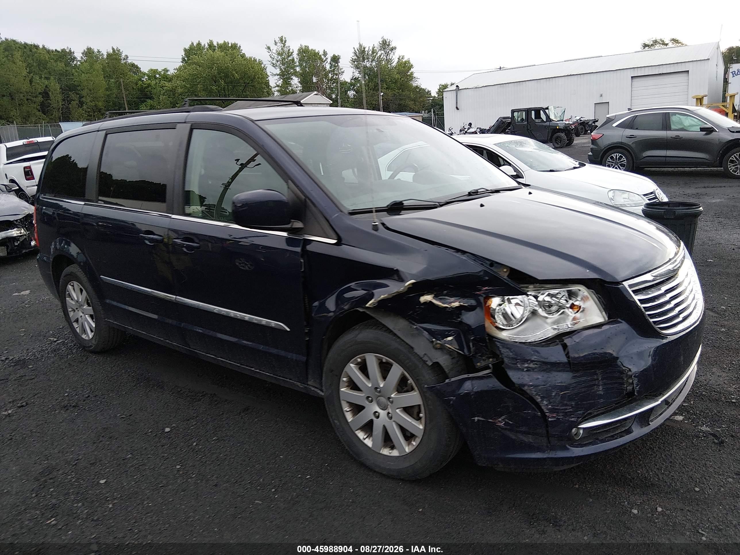2014 Chrysler Town & Country Touring Blue vin: 2C4RC1BG6ER159133