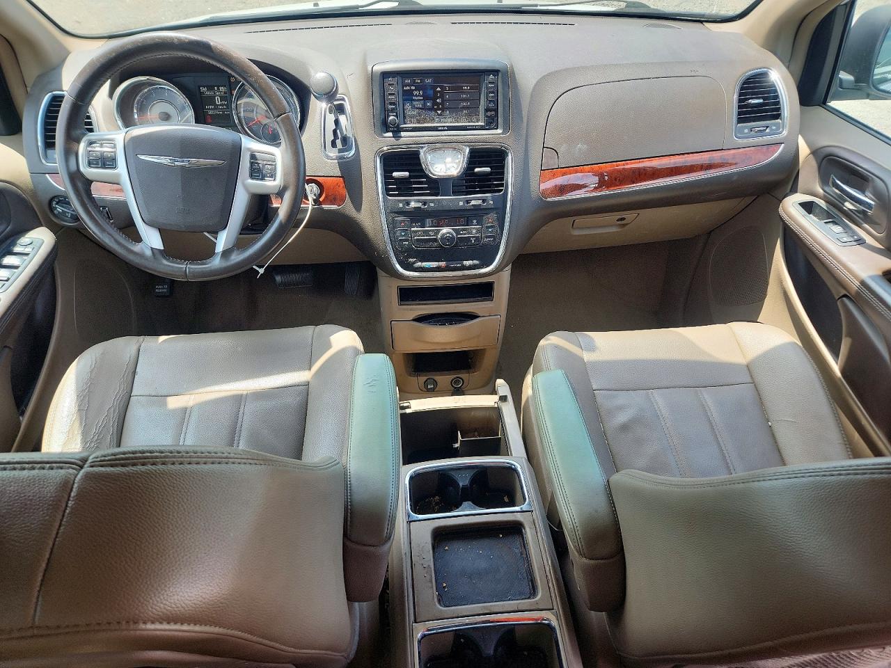 2014 Chrysler Town & Country Touring White vin: 2C4RC1BG6ER317499