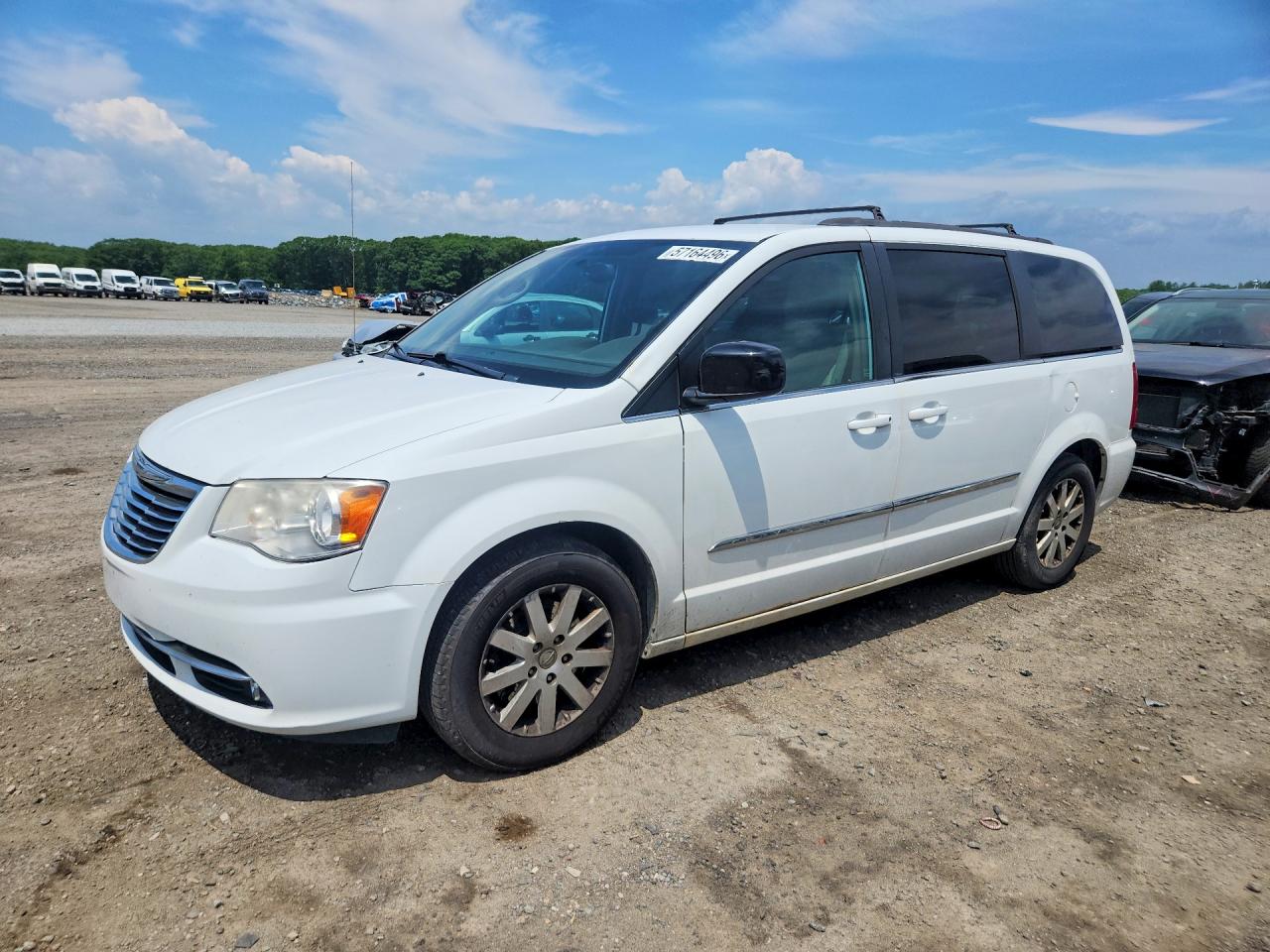 2014 Chrysler Town & Country Touring Белый vin: 2C4RC1BG6ER317499