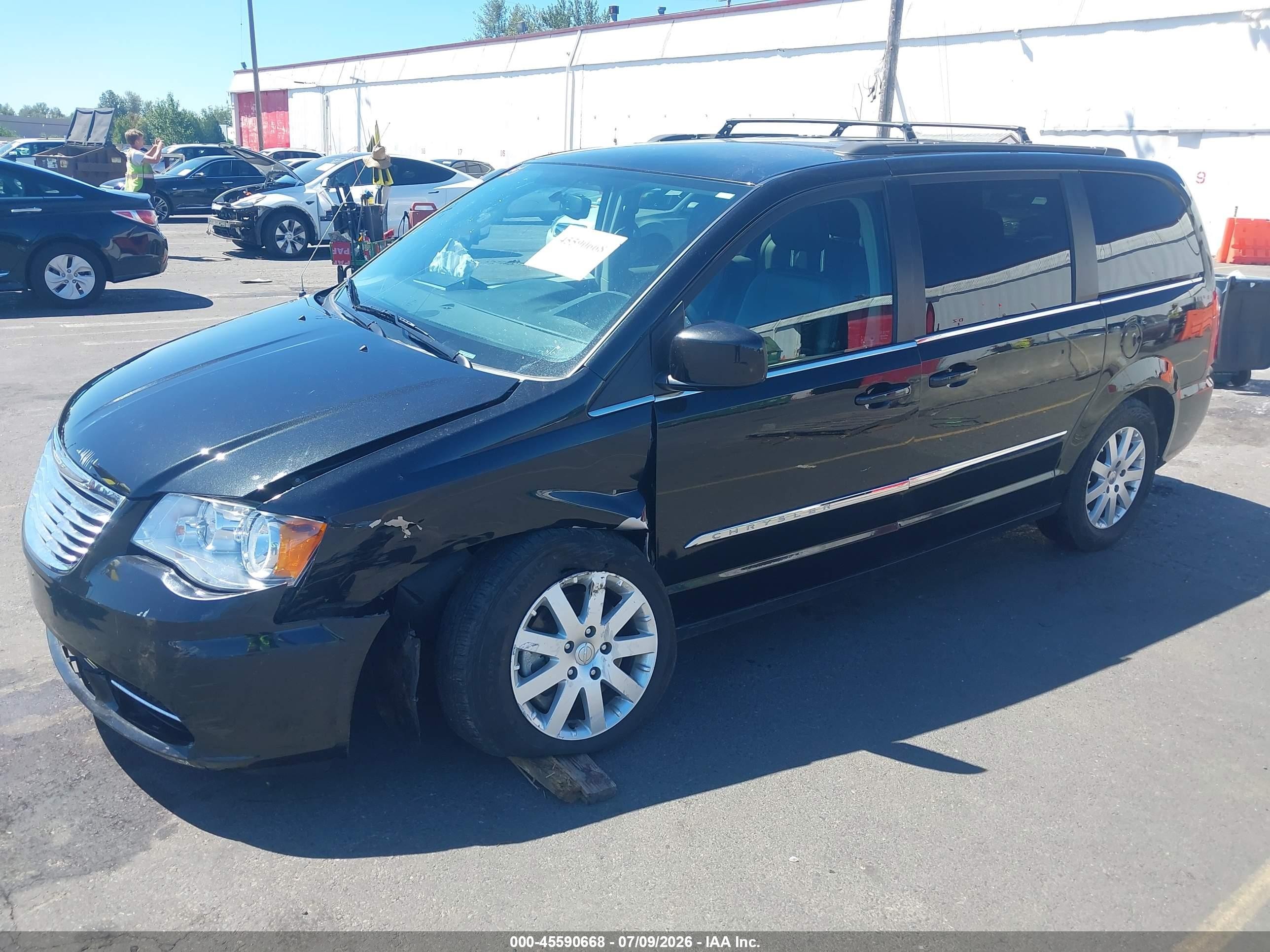 2014 Chrysler Town & Country Touring Black vin: 2C4RC1BG6ER342421