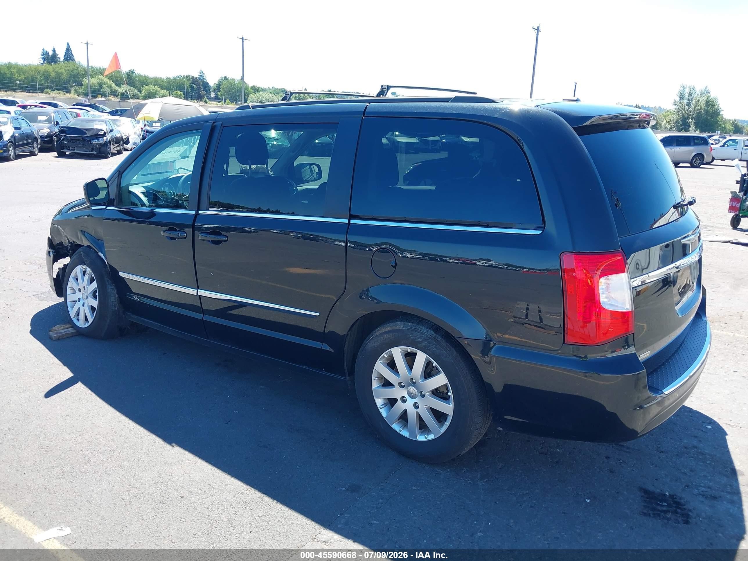 2014 Chrysler Town & Country Touring Black vin: 2C4RC1BG6ER342421