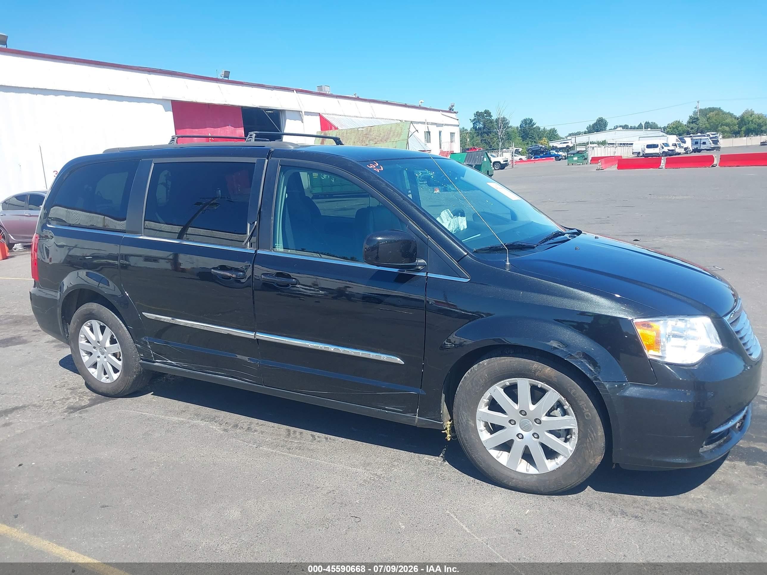 2014 Chrysler Town & Country Touring Black vin: 2C4RC1BG6ER342421