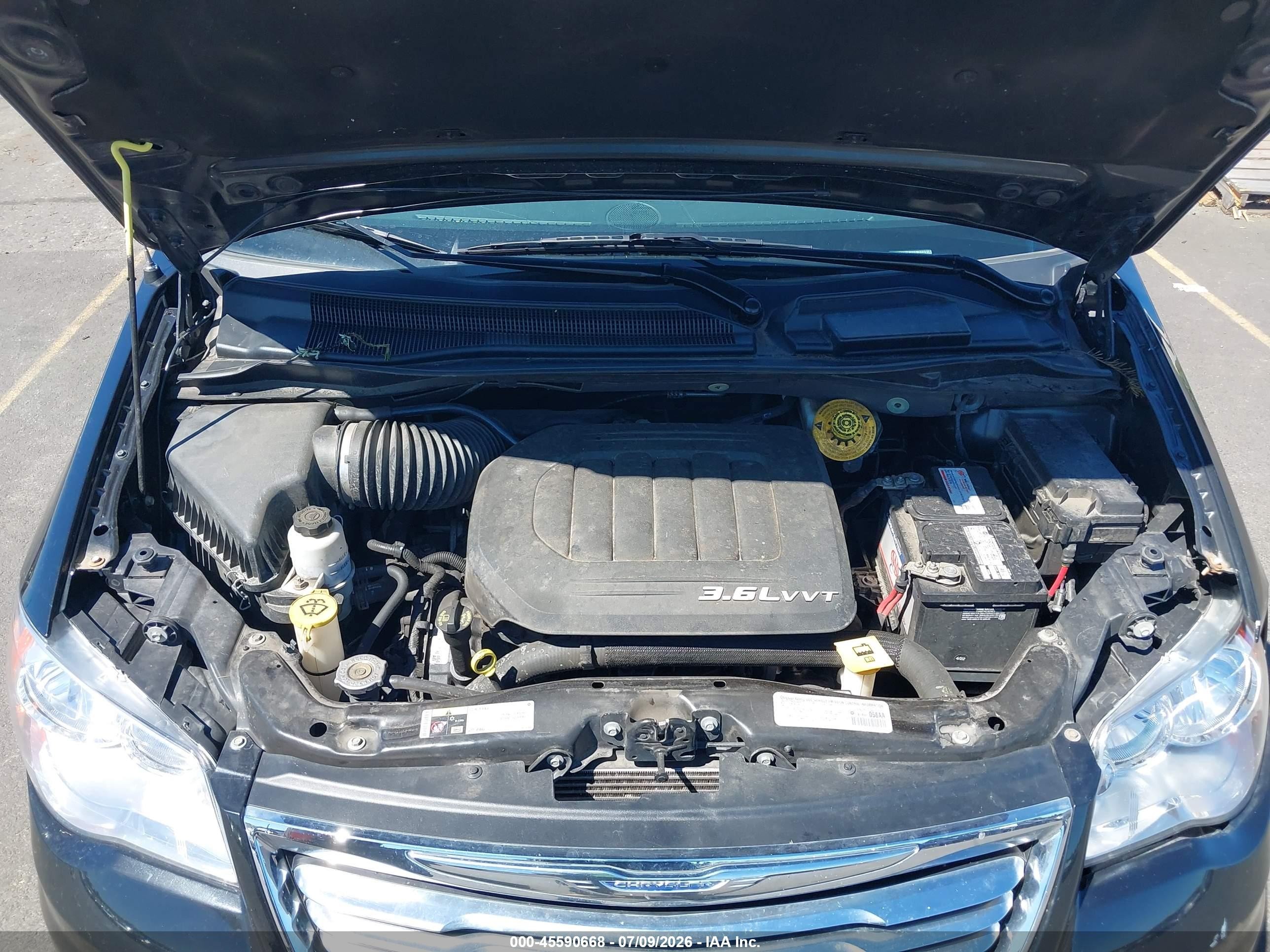 2014 Chrysler Town & Country Touring Black vin: 2C4RC1BG6ER342421