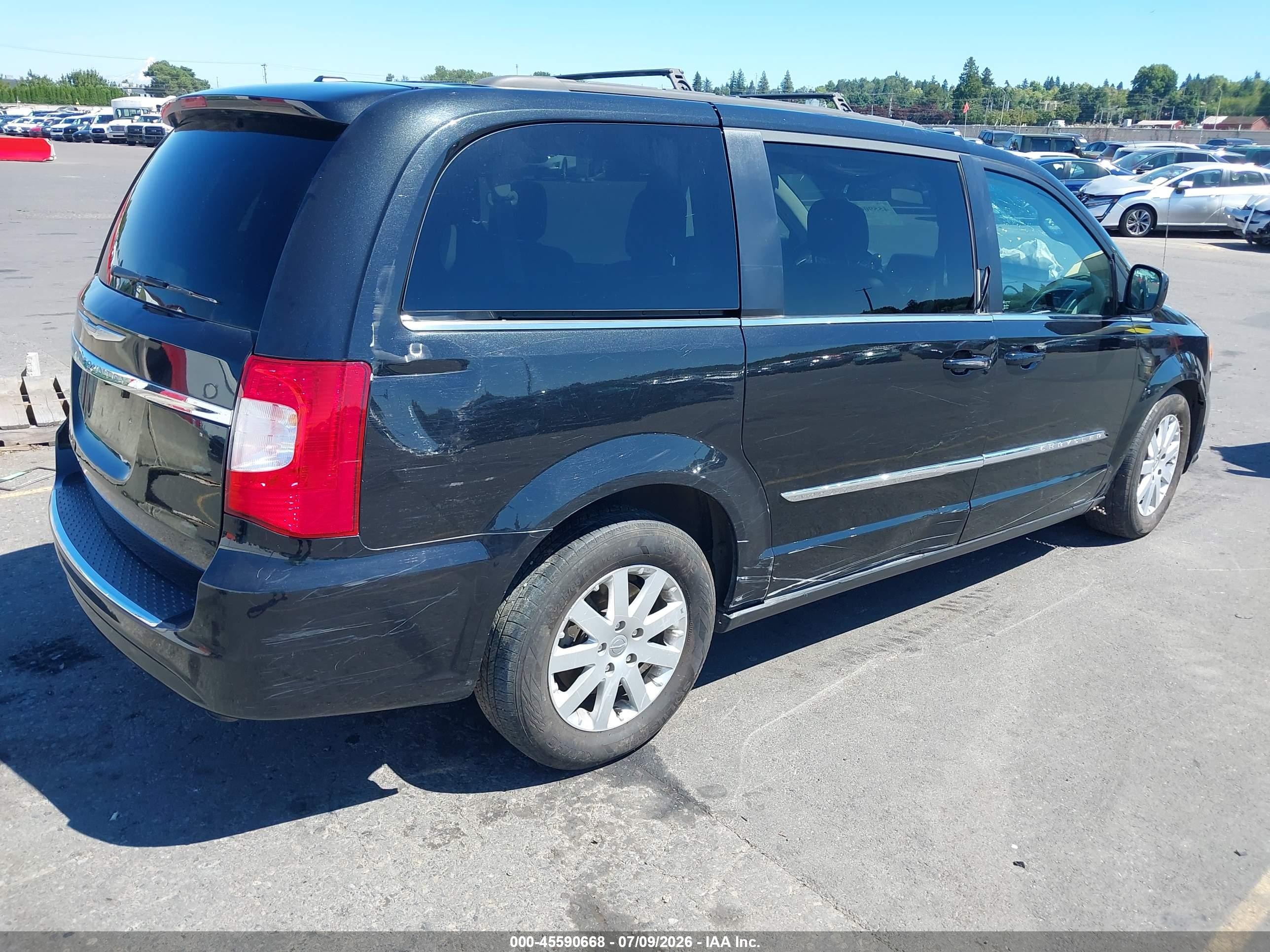 2014 Chrysler Town & Country Touring Black vin: 2C4RC1BG6ER342421