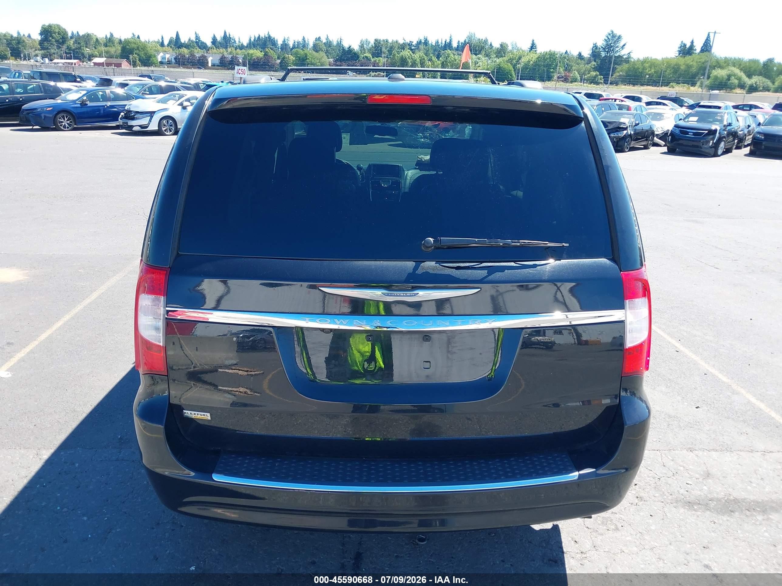 2014 Chrysler Town & Country Touring Black vin: 2C4RC1BG6ER342421