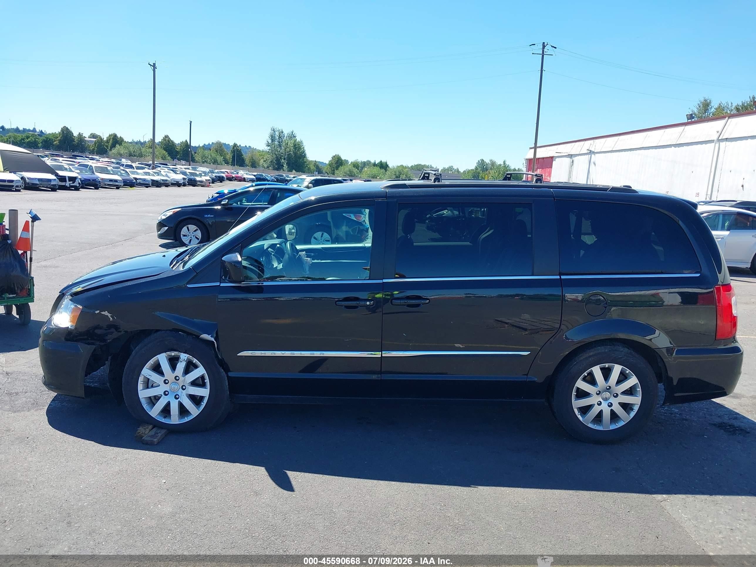2014 Chrysler Town & Country Touring Black vin: 2C4RC1BG6ER342421