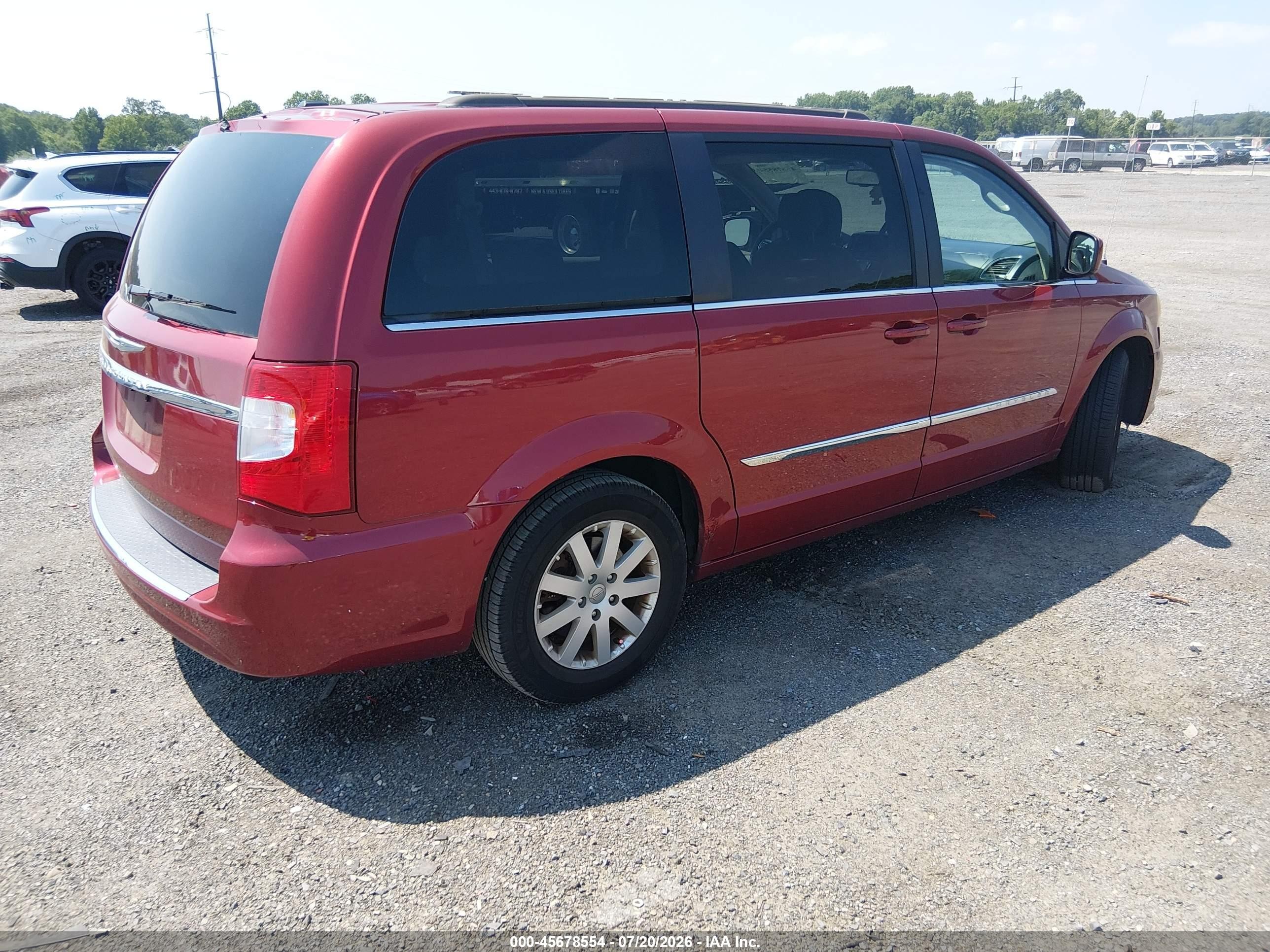 2014 Chrysler Town & Country Touring Красный vin: 2C4RC1BG6ER363480