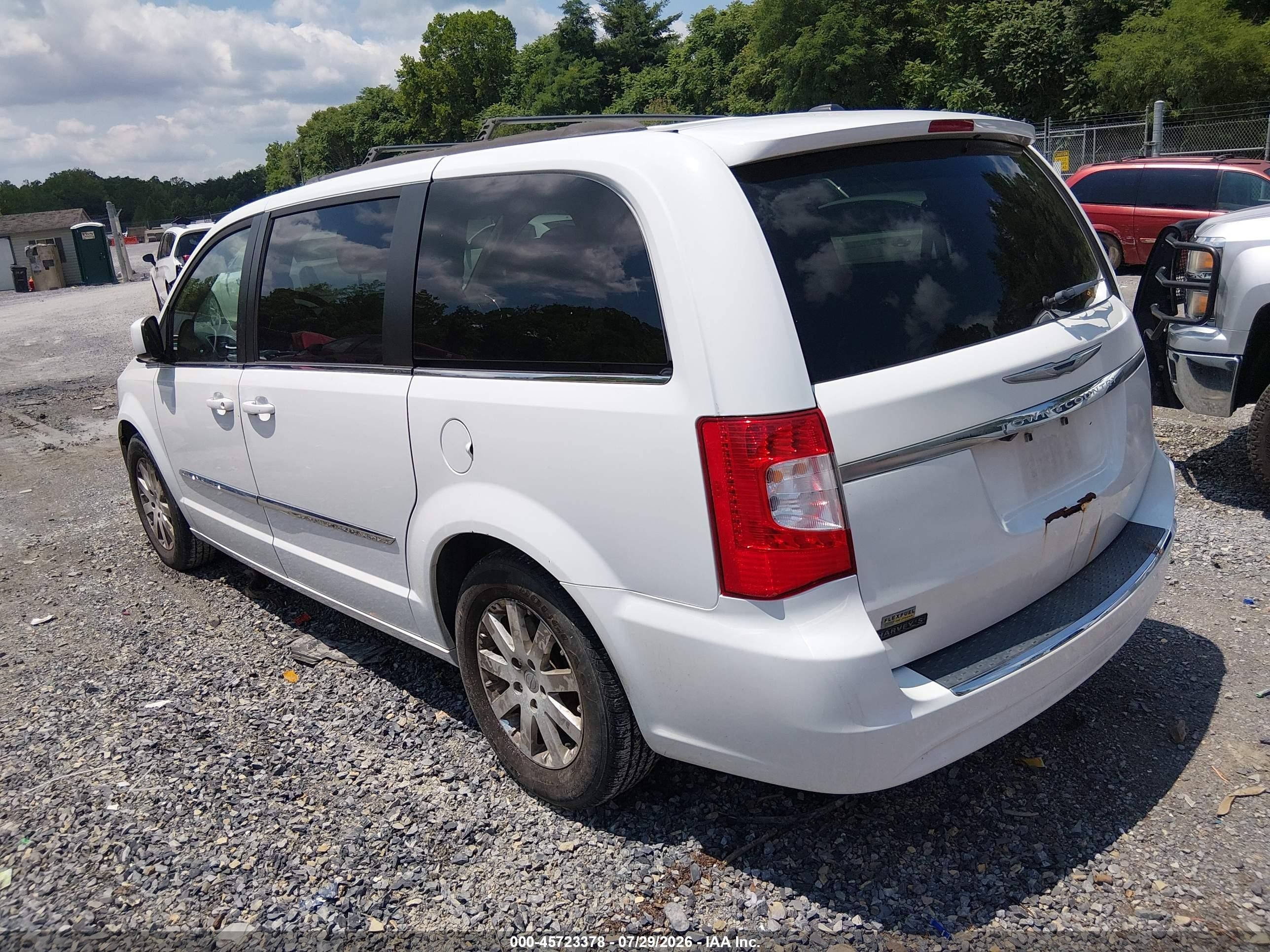 2014 Chrysler Town & Country Touring Белый vin: 2C4RC1BG6ER395006