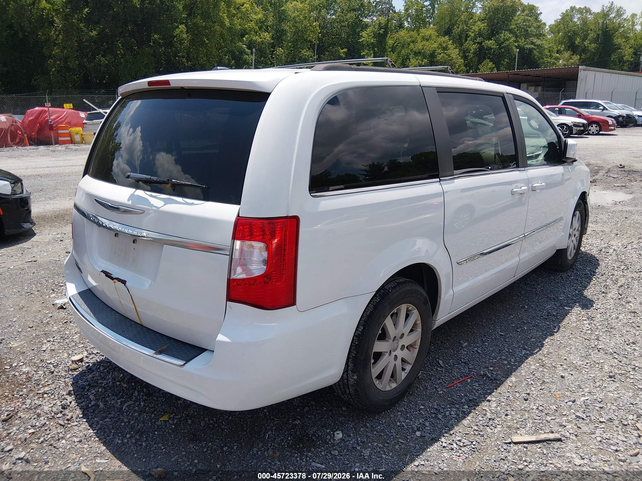 2014 Chrysler Town & Country Touring Белый vin: 2C4RC1BG6ER395006