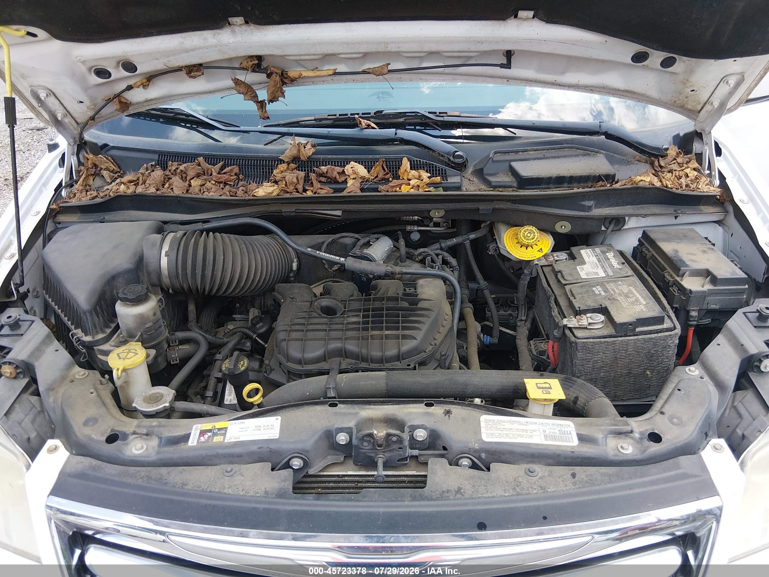 2014 Chrysler Town & Country Touring Белый vin: 2C4RC1BG6ER395006