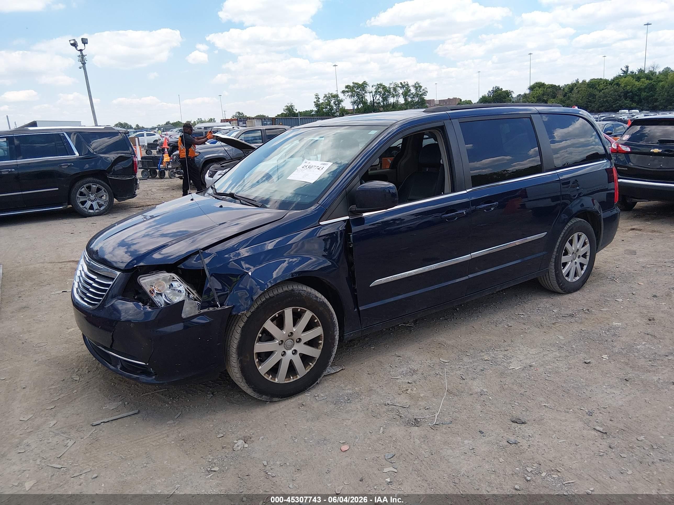 2014 Chrysler Town & Country Touring Black vin: 2C4RC1BG6ER399010