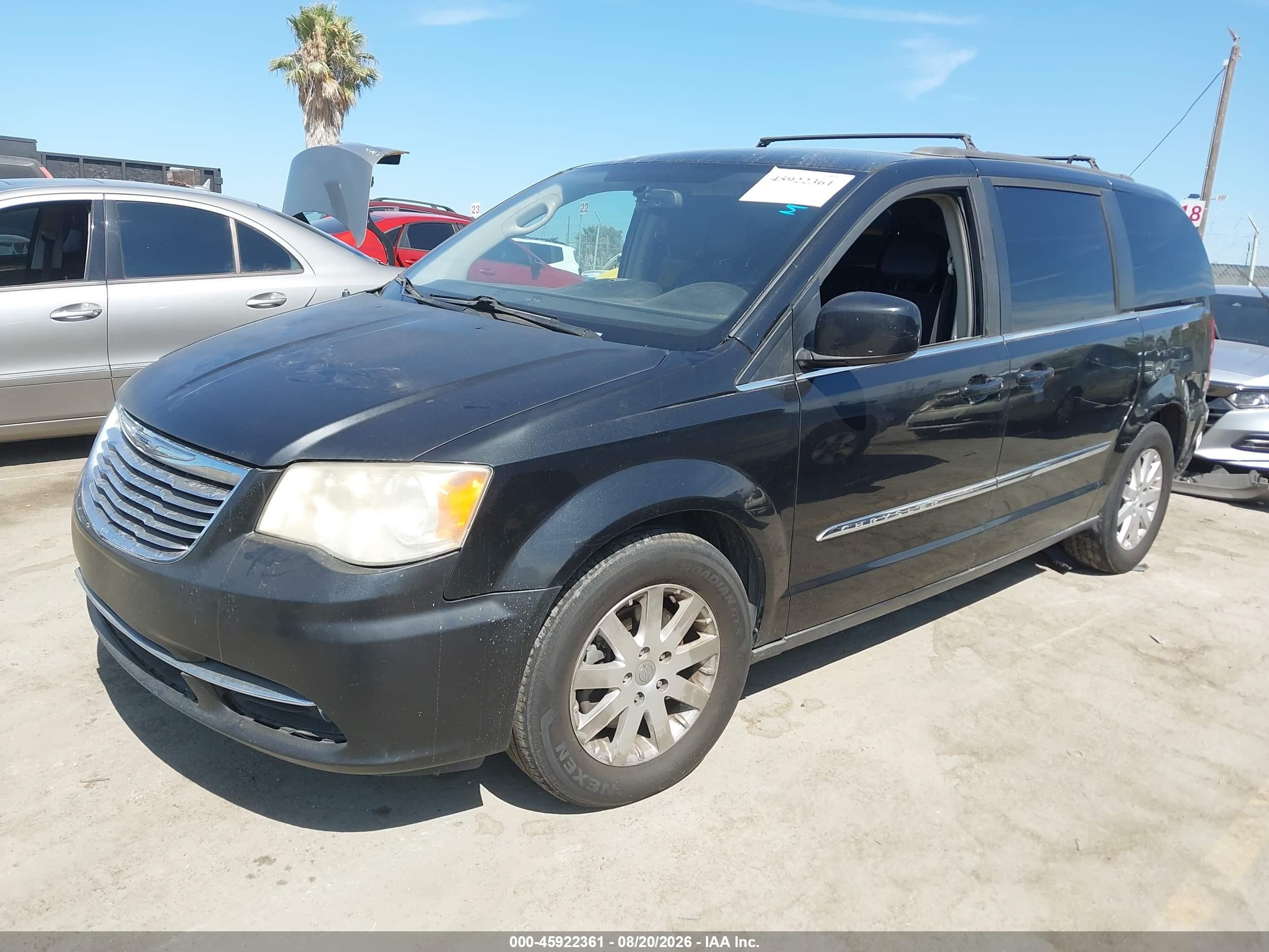 2014 Chrysler Town & Country Touring Black vin: 2C4RC1BG6ER399718