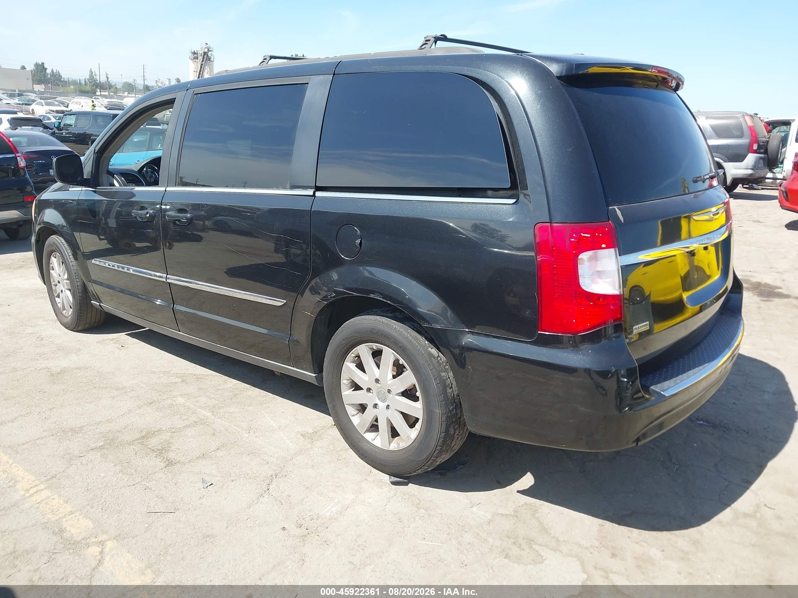 2014 Chrysler Town & Country Touring Black vin: 2C4RC1BG6ER399718