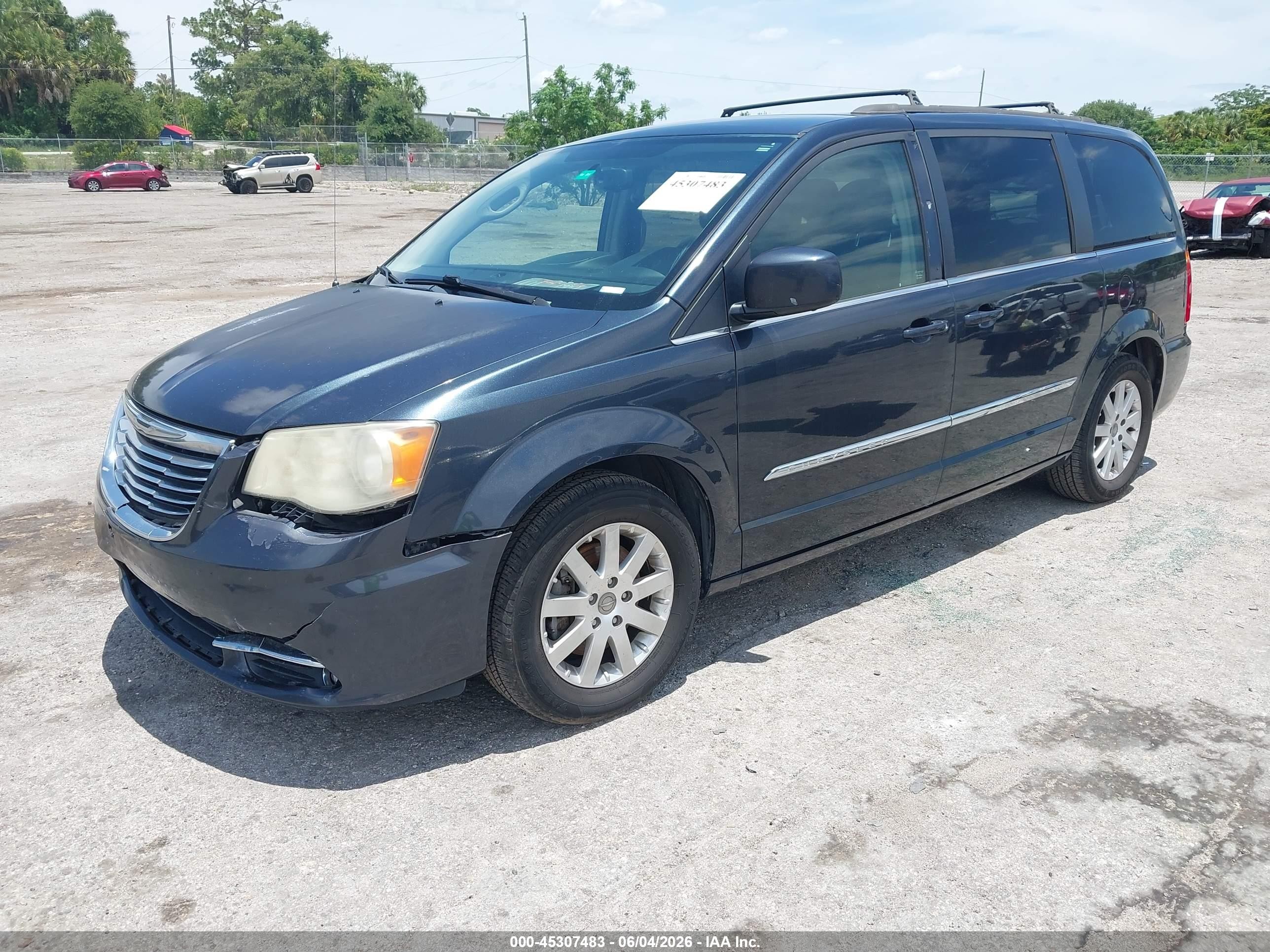 2014 Chrysler Town & Country Touring Серый vin: 2C4RC1BG6ER400480
