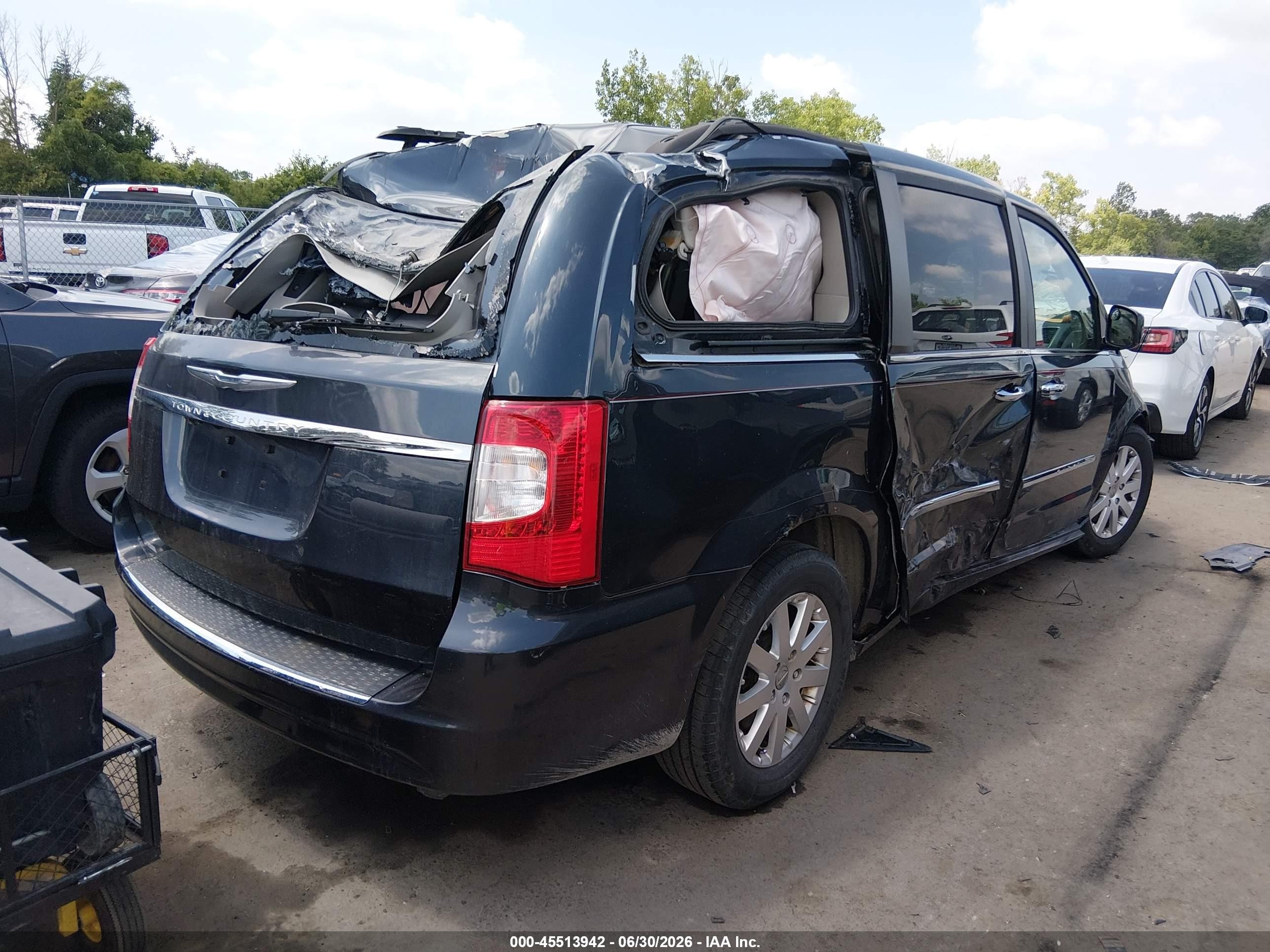 2014 Chrysler Town & Country Touring Black vin: 2C4RC1BG6ER413665