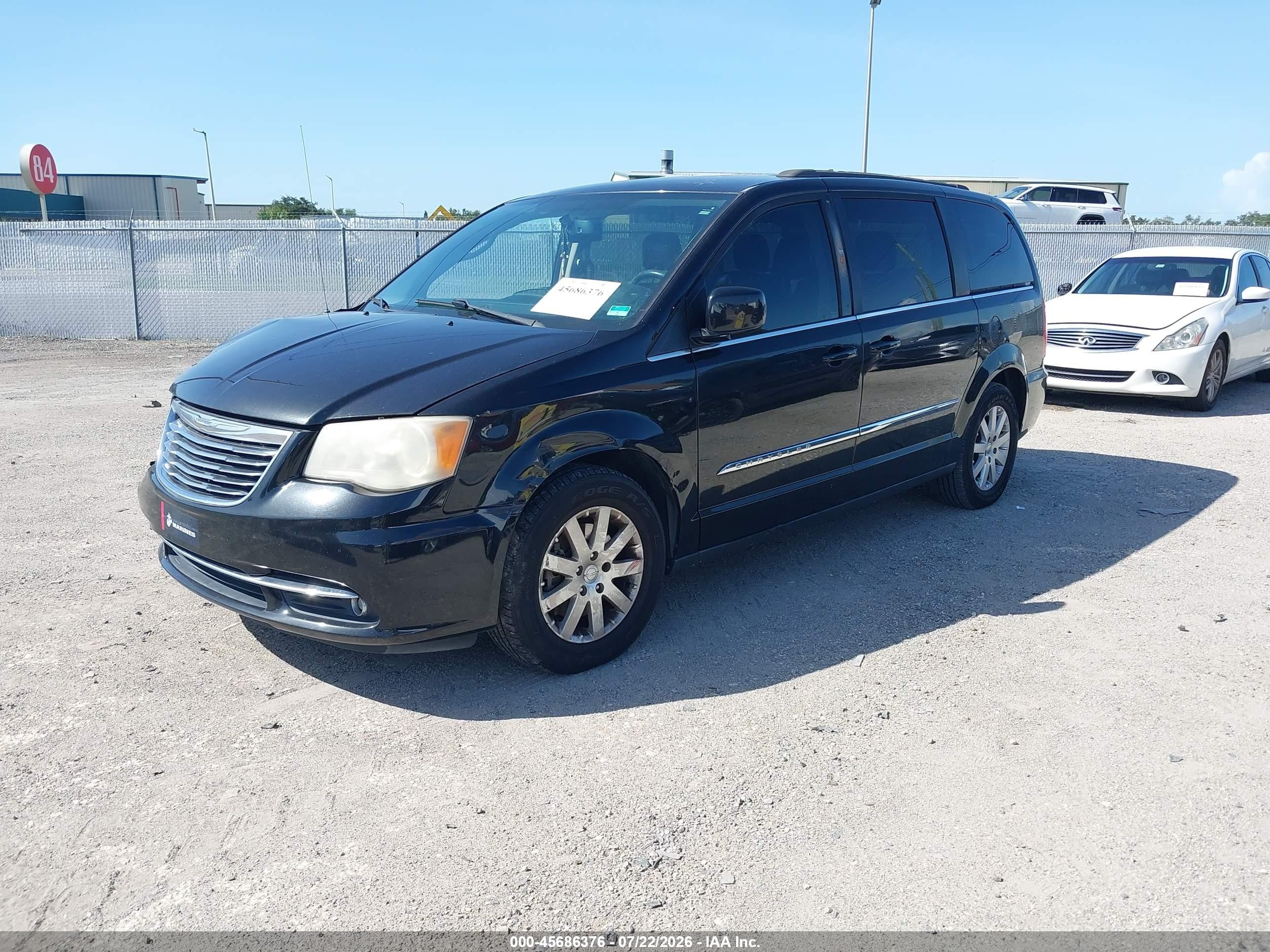 2014 Chrysler Town & Country Touring Black vin: 2C4RC1BG6ER434712