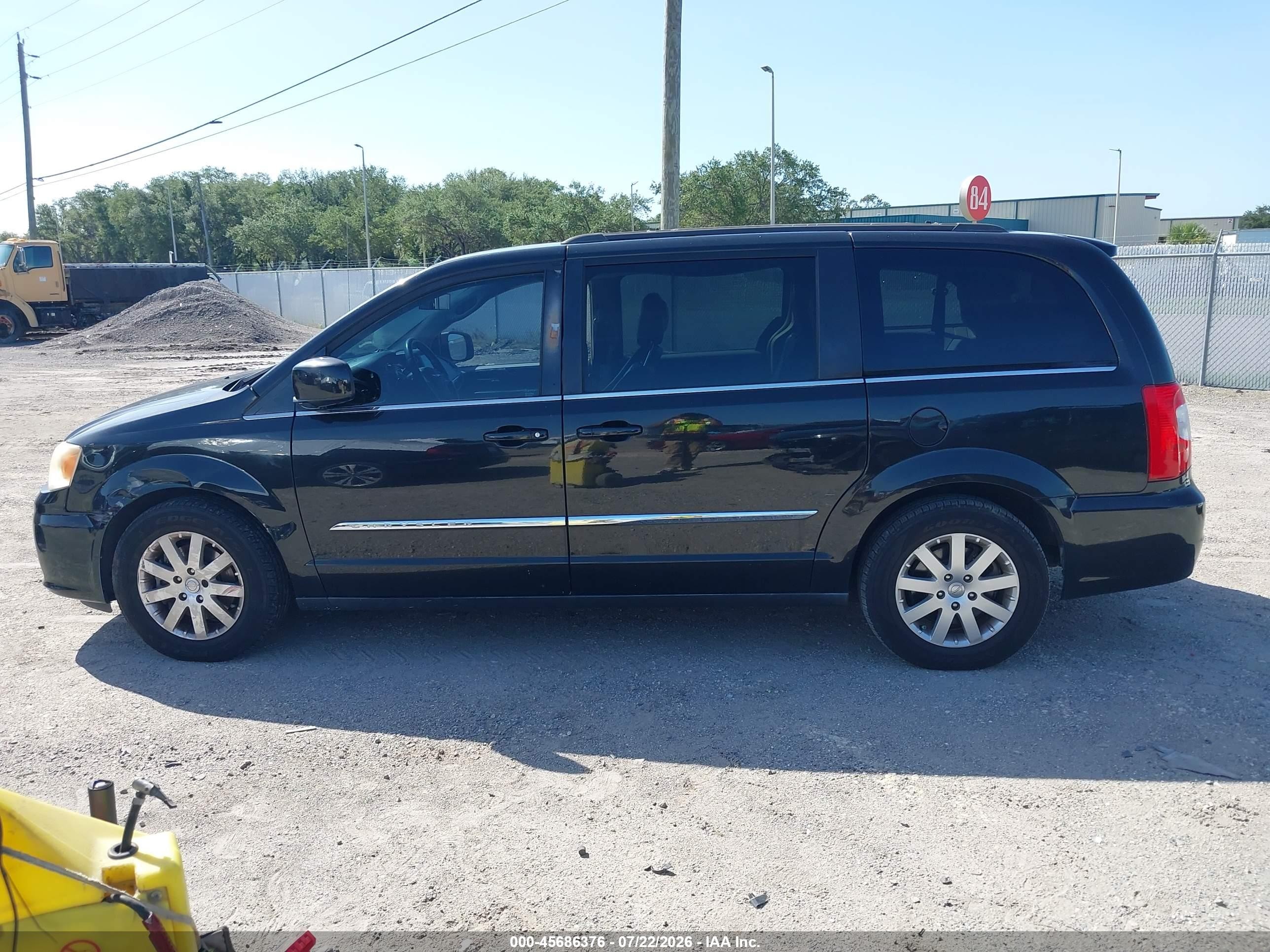 2014 Chrysler Town & Country Touring Black vin: 2C4RC1BG6ER434712