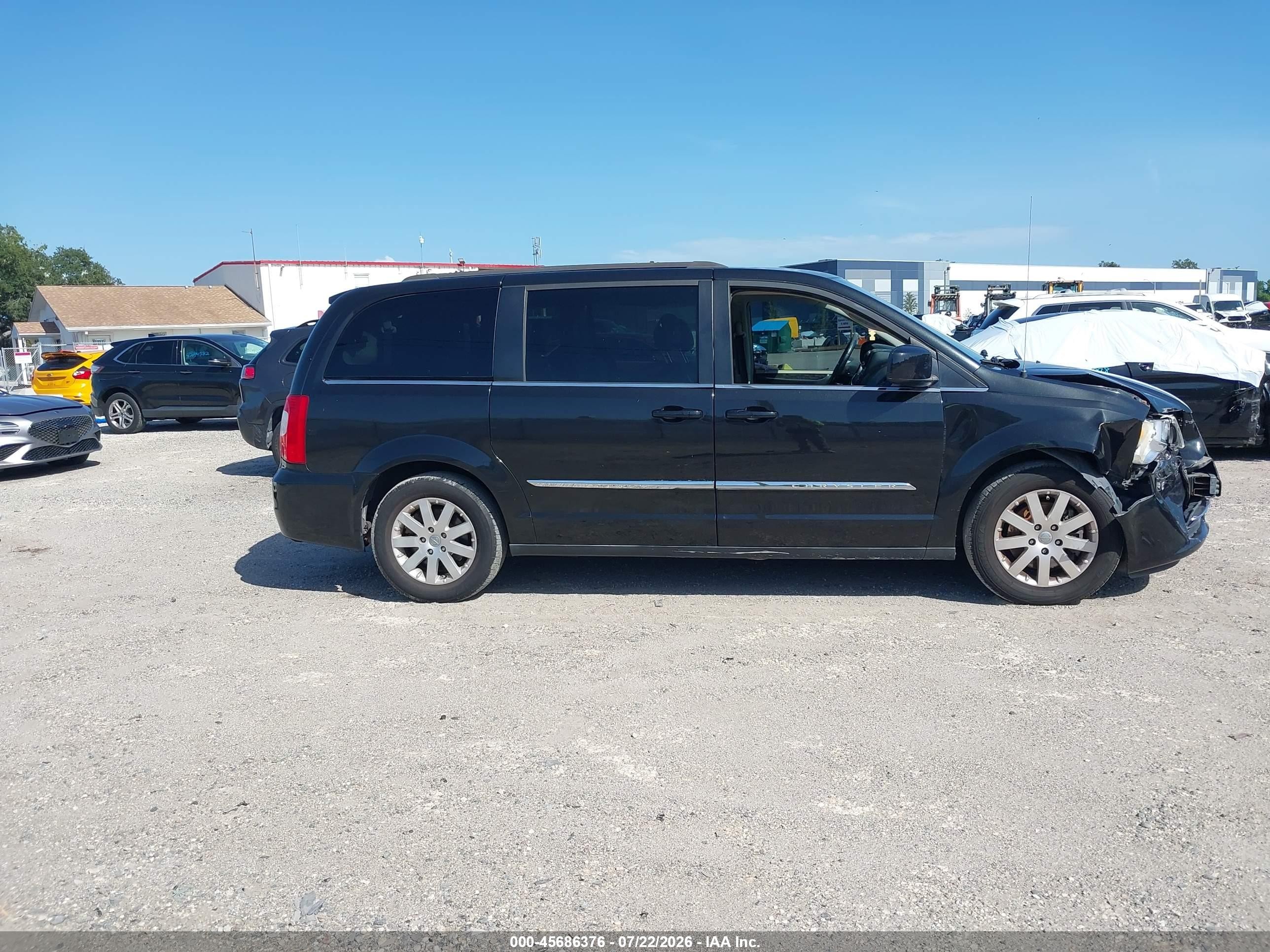 2014 Chrysler Town & Country Touring Black vin: 2C4RC1BG6ER434712