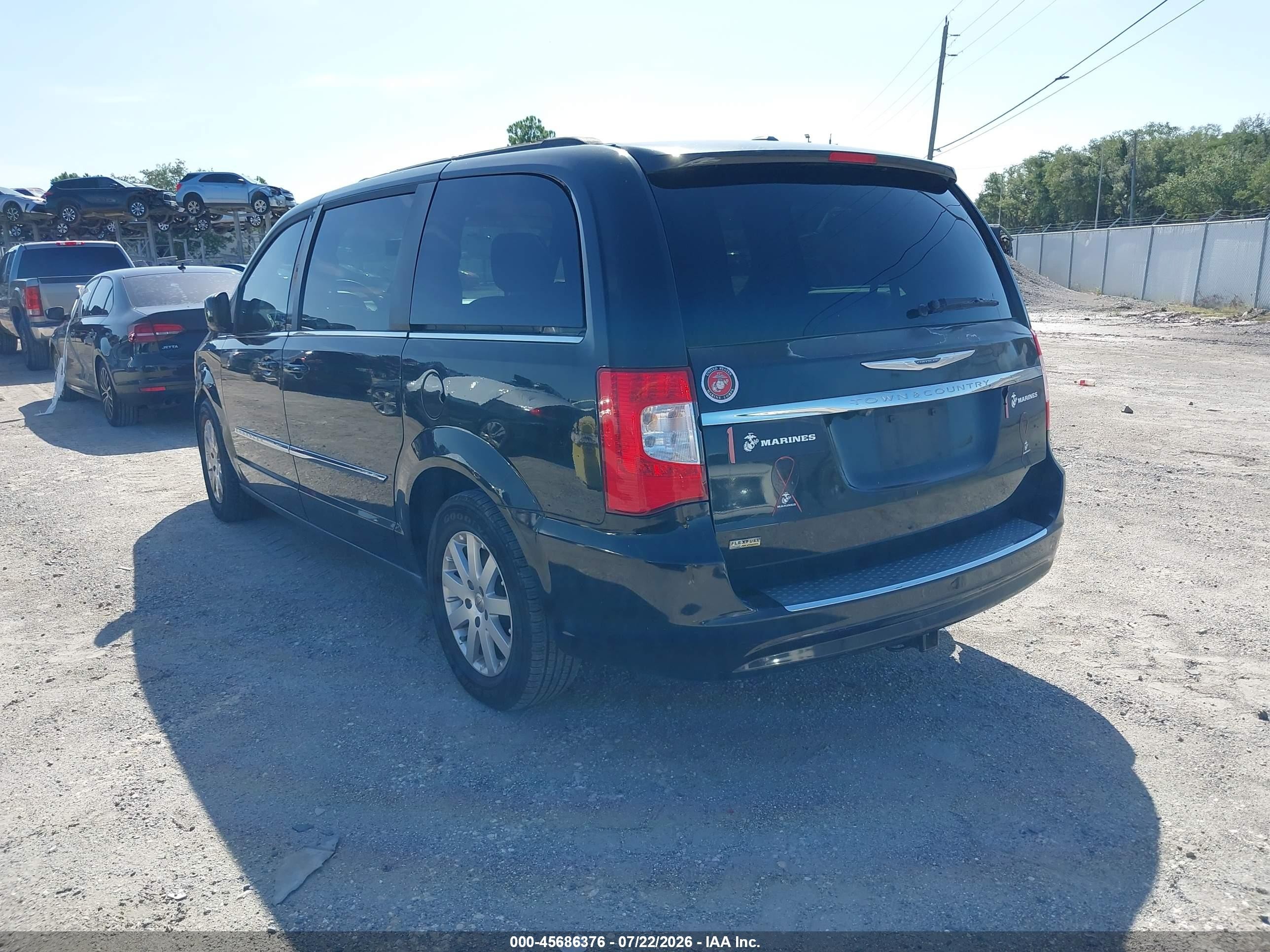 2014 Chrysler Town & Country Touring Black vin: 2C4RC1BG6ER434712