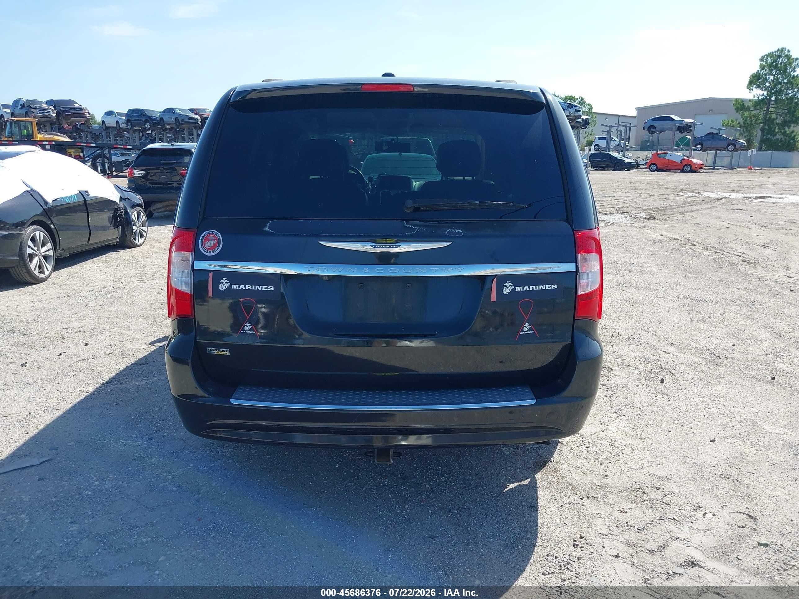 2014 Chrysler Town & Country Touring Black vin: 2C4RC1BG6ER434712