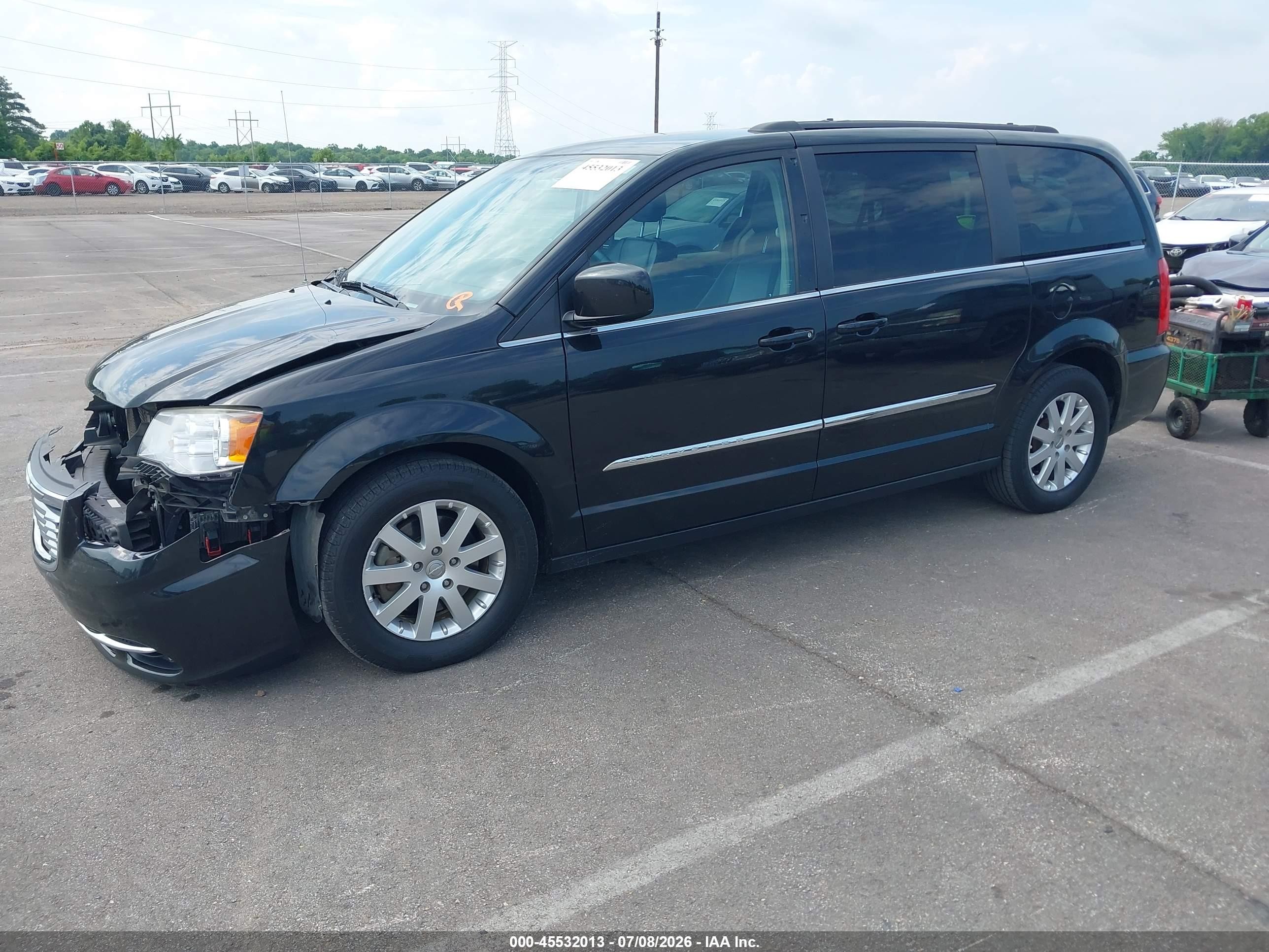 2014 Chrysler Town & Country Touring Black vin: 2C4RC1BG6ER437299