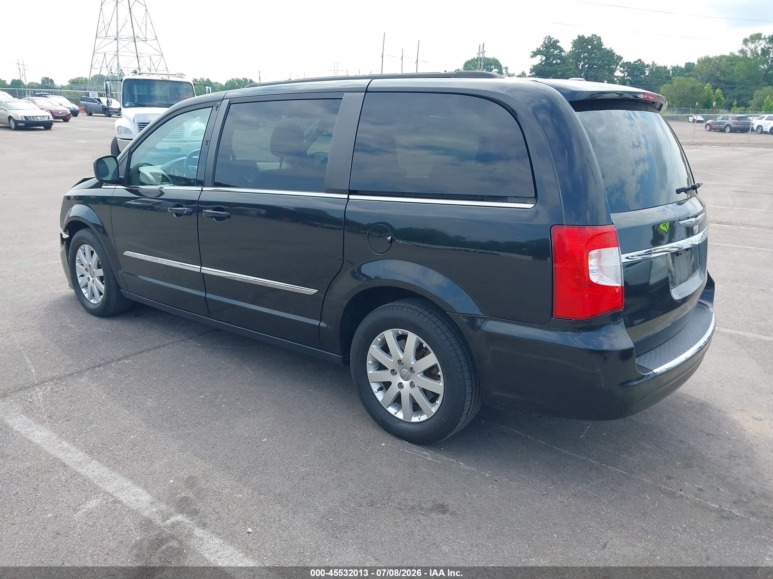 2014 Chrysler Town & Country Touring Black vin: 2C4RC1BG6ER437299