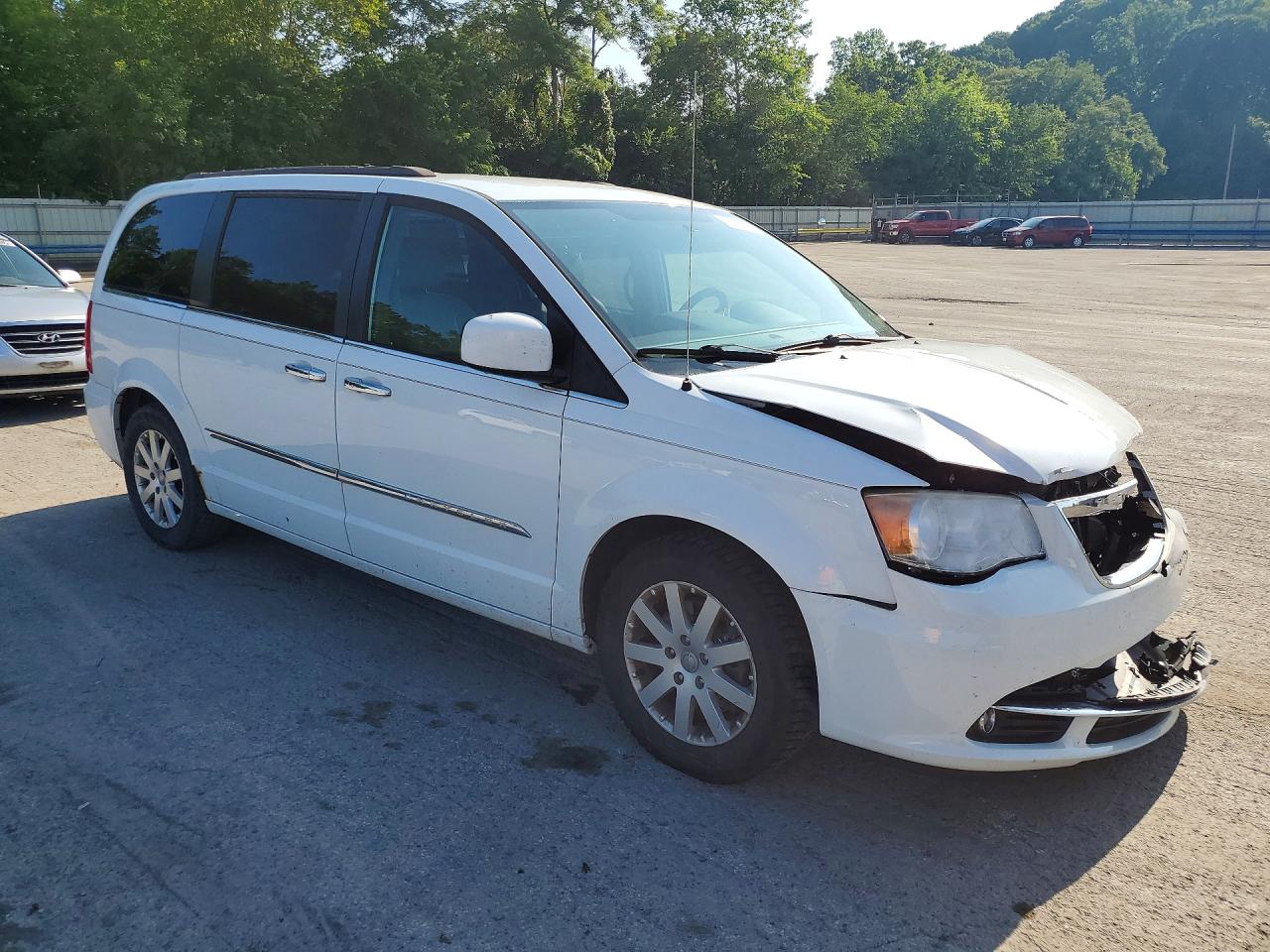 2014 Chrysler Town & Country Touring Белый vin: 2C4RC1BG6ER460713