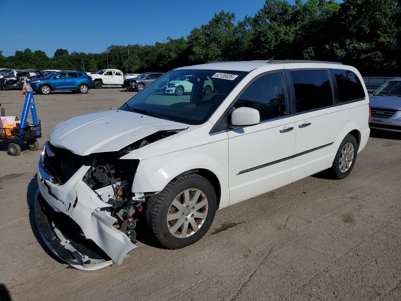 2014 Chrysler Town & Country Touring Белый vin: 2C4RC1BG6ER460713