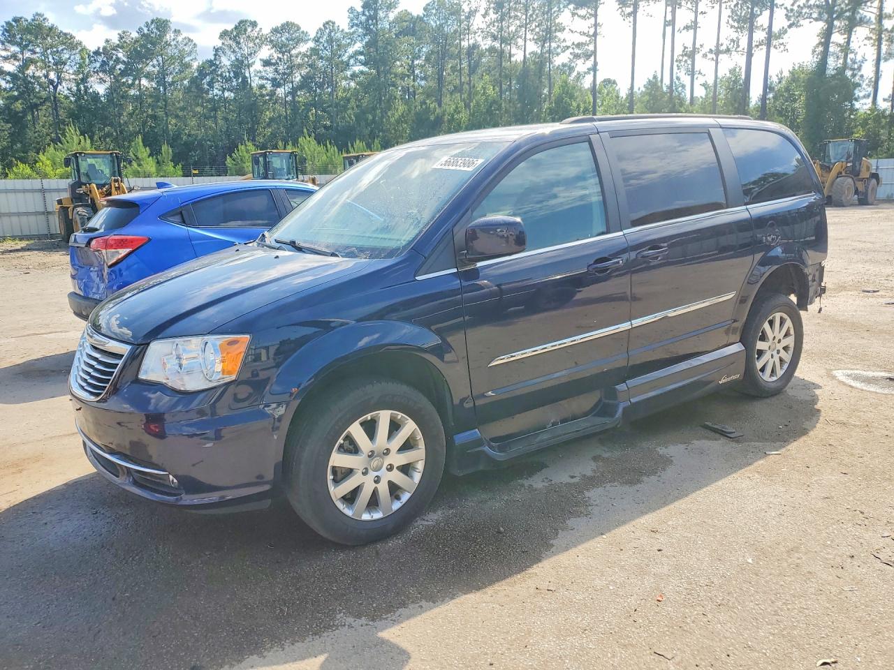 2015 Chrysler Town & Country Touring Синий vin: 2C4RC1BG6FR609705