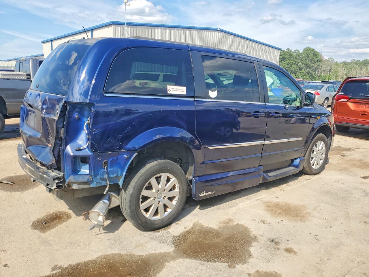 2015 Chrysler Town & Country Touring Синий vin: 2C4RC1BG6FR609705