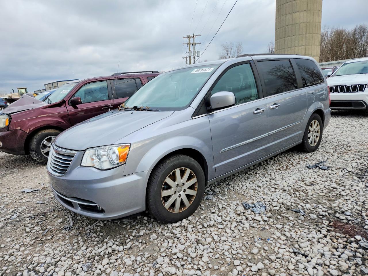 2015 Chrysler Town & Country Touring Серый vin: 2C4RC1BG6FR664607