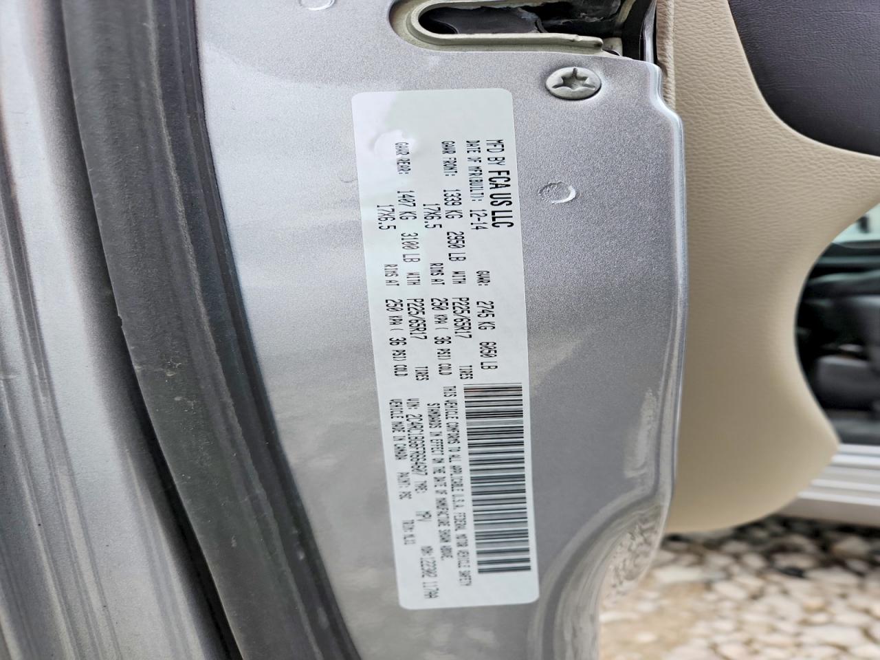 2015 Chrysler Town & Country Touring Серый vin: 2C4RC1BG6FR664607