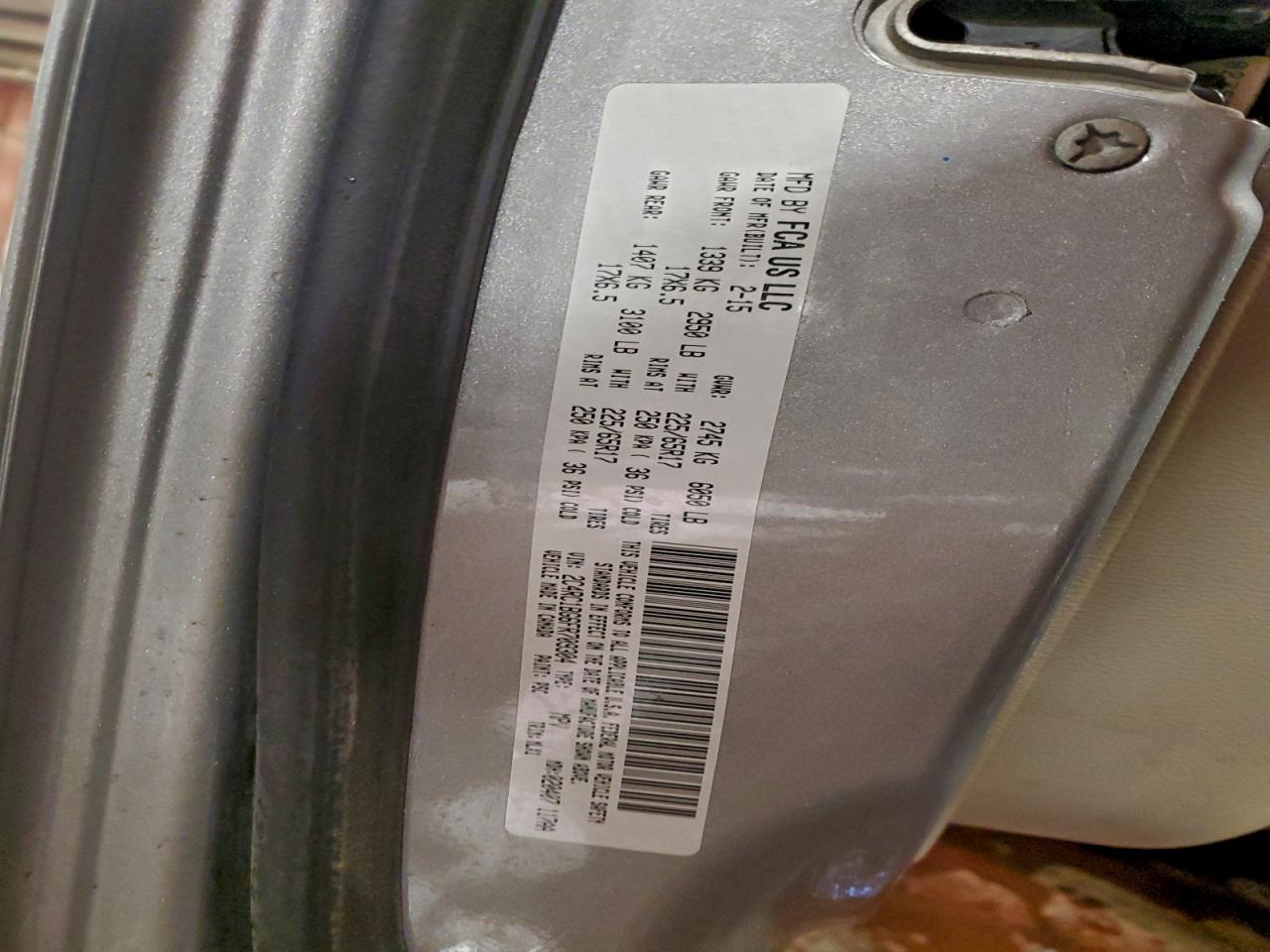 2015 Chrysler Town & Country Touring Silver vin: 2C4RC1BG6FR709304