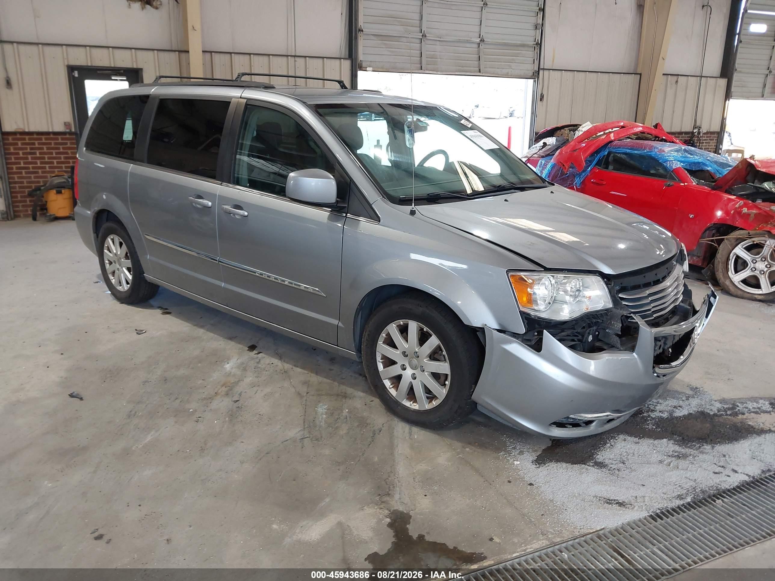 2016 Chrysler Town & Country Touring Gray vin: 2C4RC1BG6GR288766