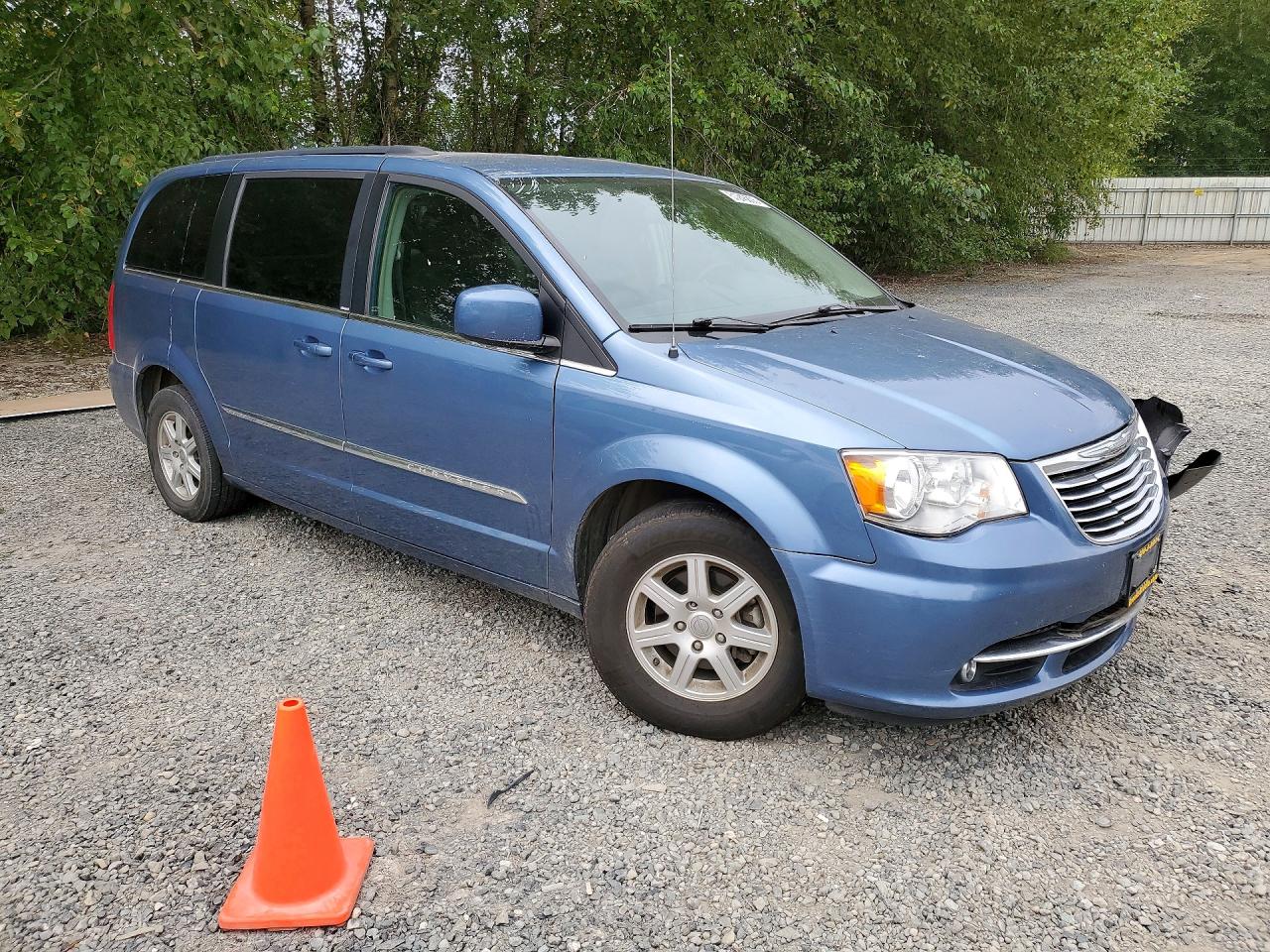 2012 Chrysler Town & Country Touring Синий vin: 2C4RC1BG7CR168985