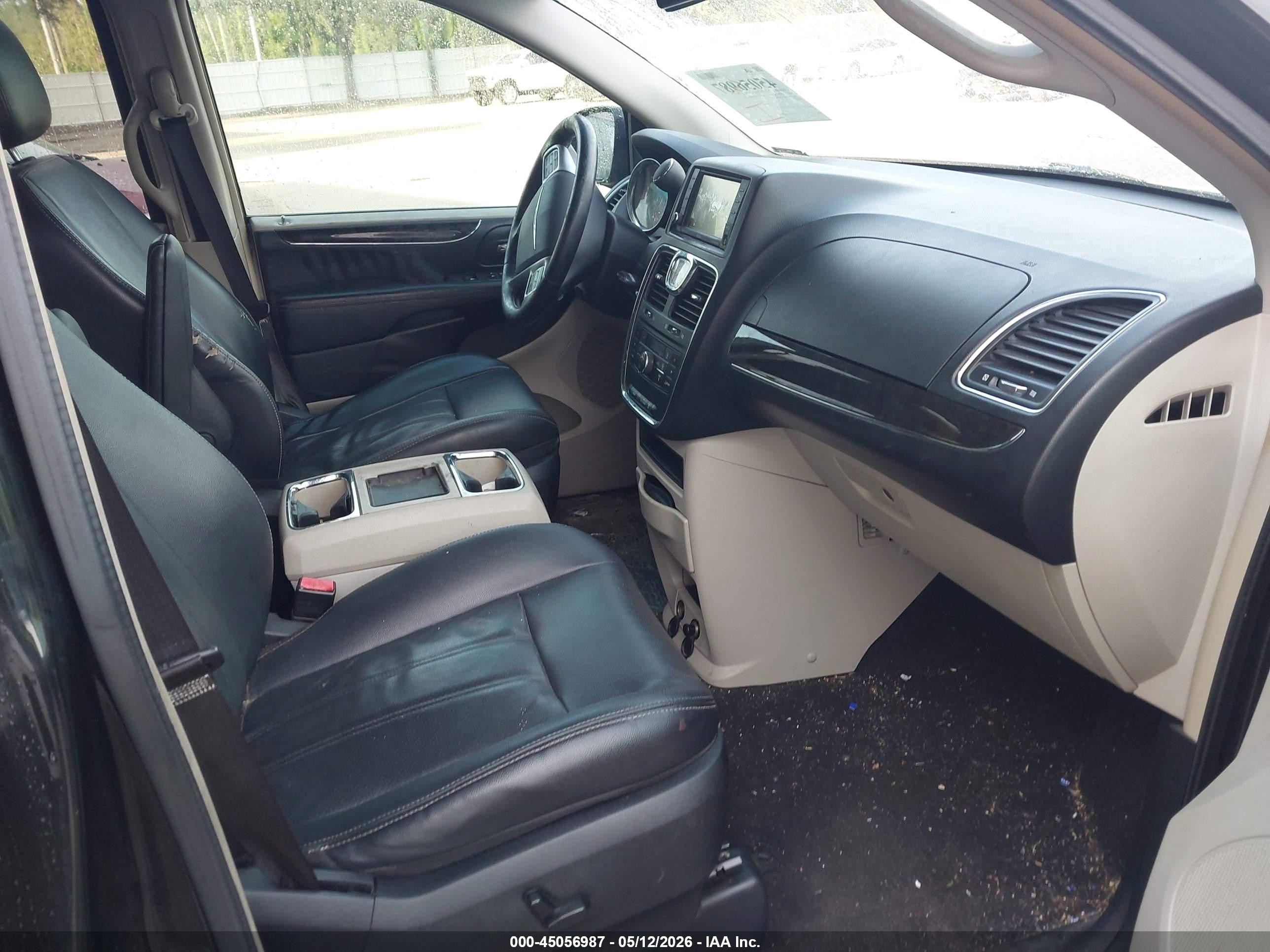2012 Chrysler Town & Country Touring Black vin: 2C4RC1BG7CR245791