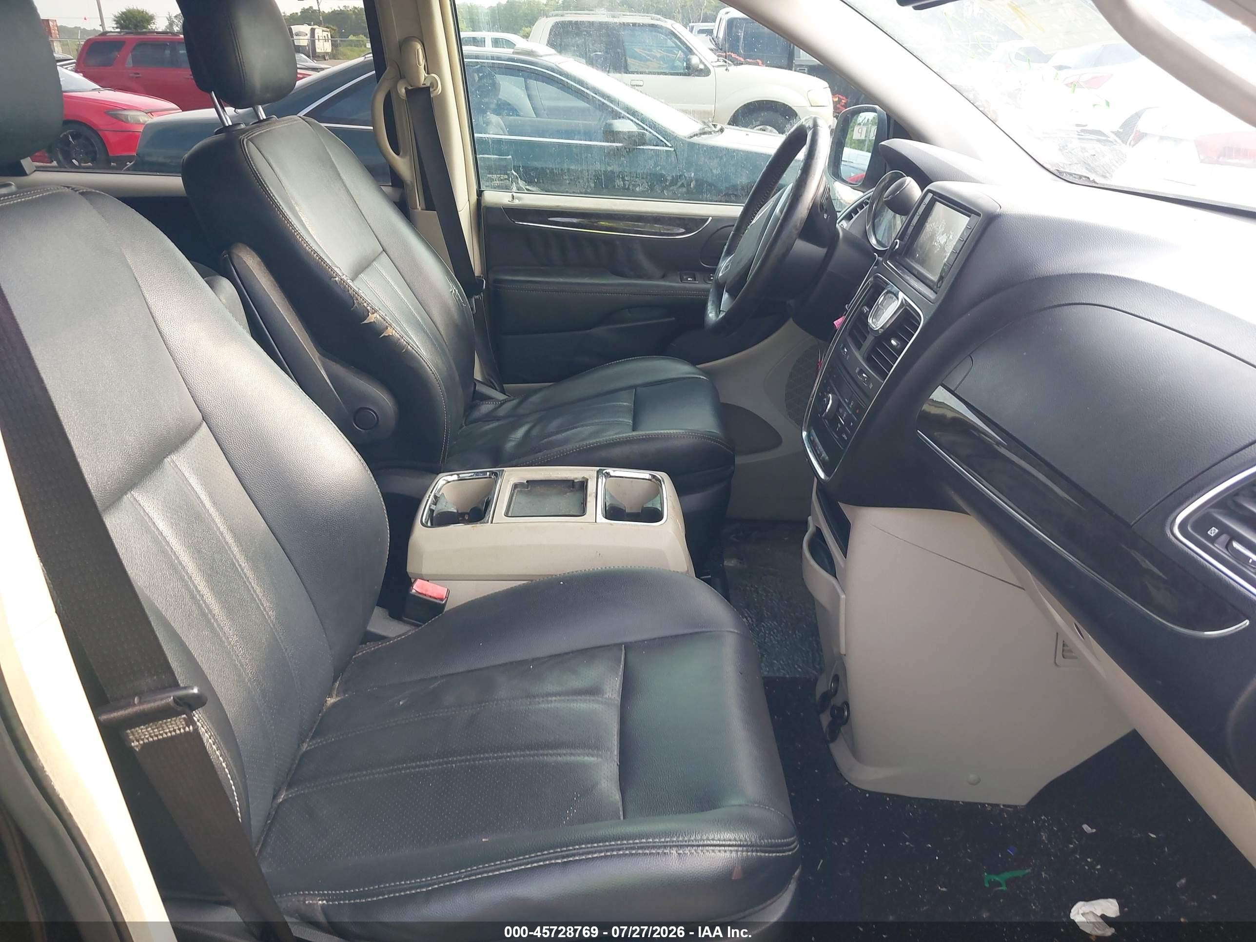 2012 Chrysler Town & Country Touring Black vin: 2C4RC1BG7CR245791
