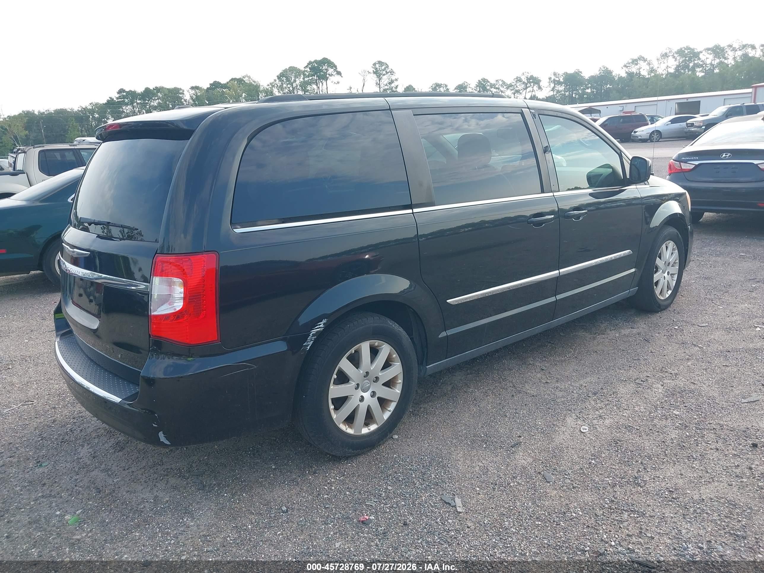 2012 Chrysler Town & Country Touring Black vin: 2C4RC1BG7CR245791