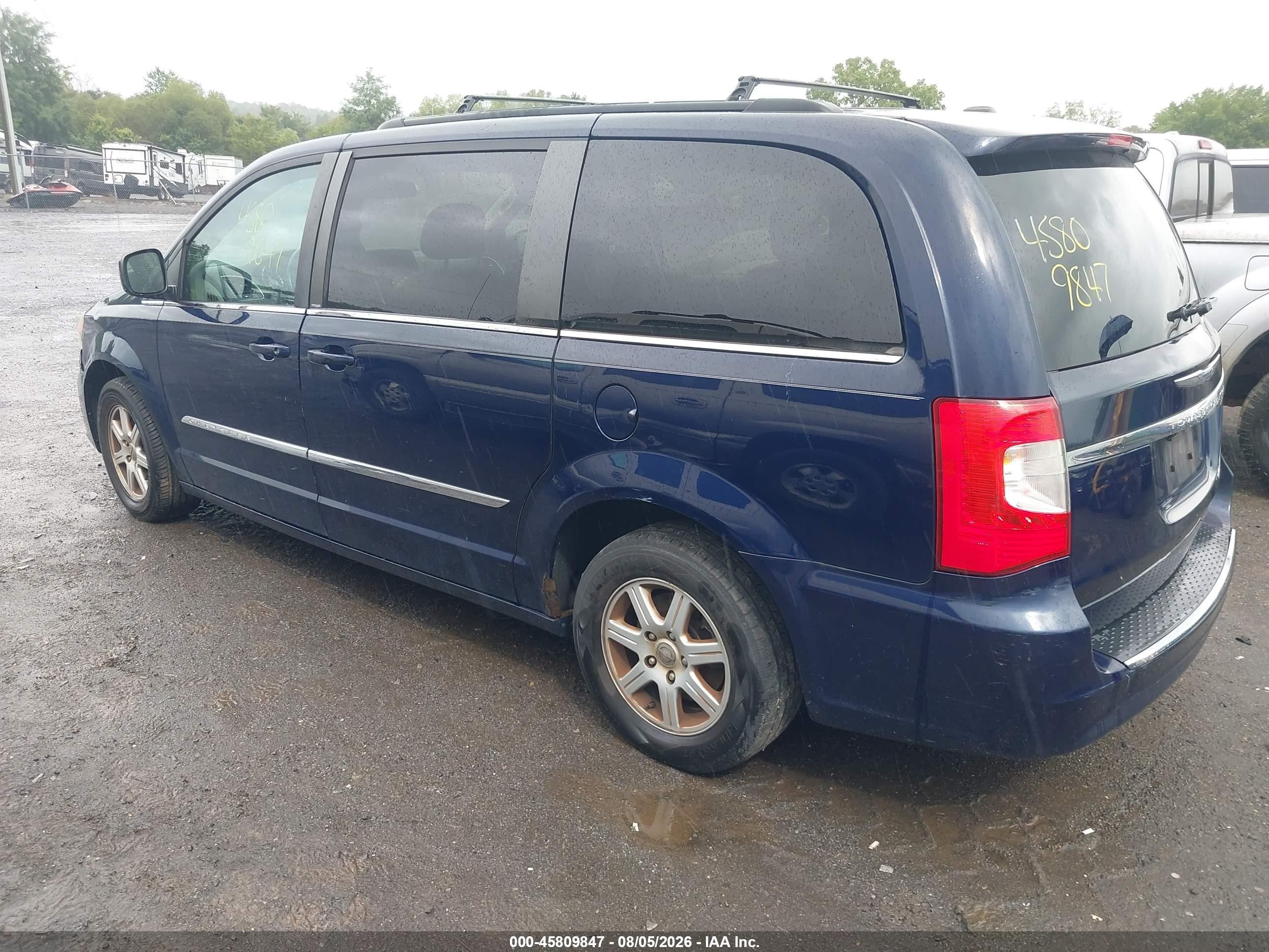 2012 Chrysler Town & Country Touring Blue vin: 2C4RC1BG7CR326564