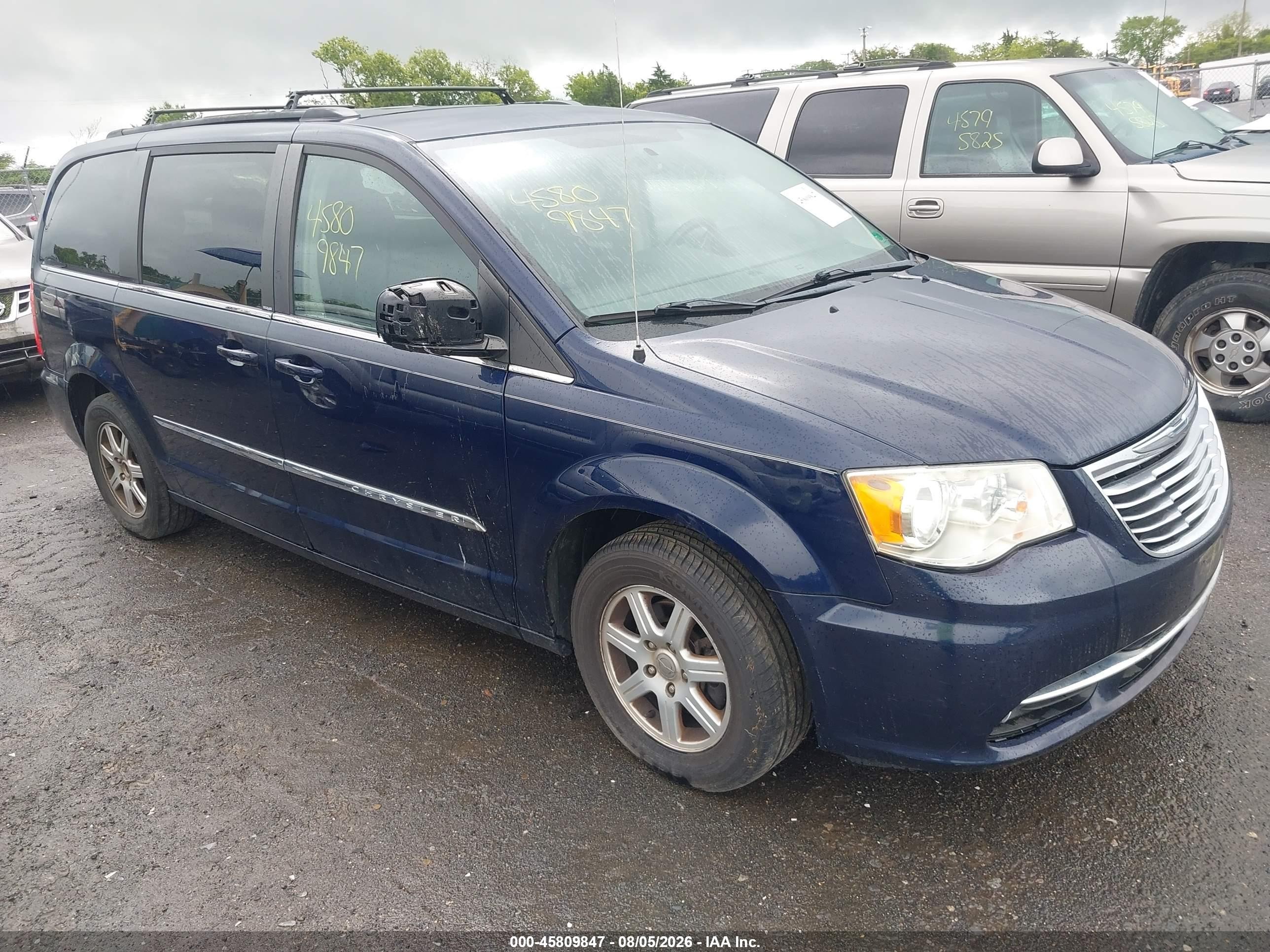 2012 Chrysler Town & Country Touring Blue vin: 2C4RC1BG7CR326564