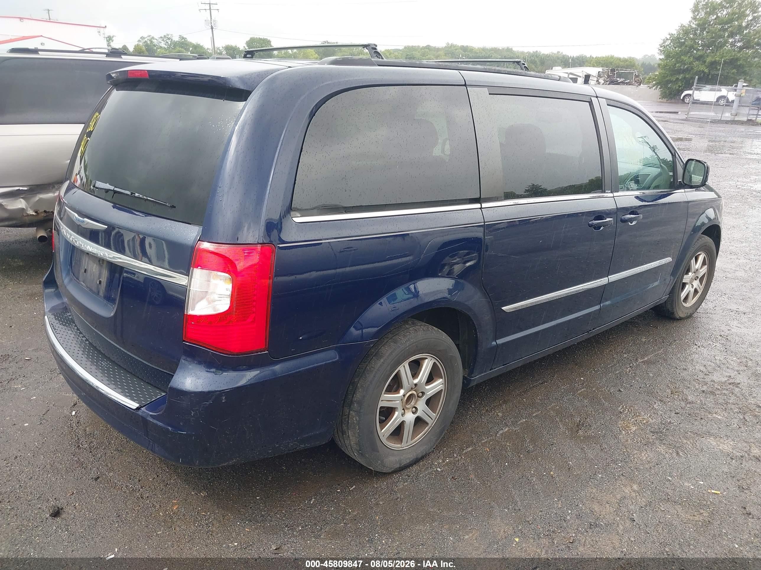 2012 Chrysler Town & Country Touring Blue vin: 2C4RC1BG7CR326564