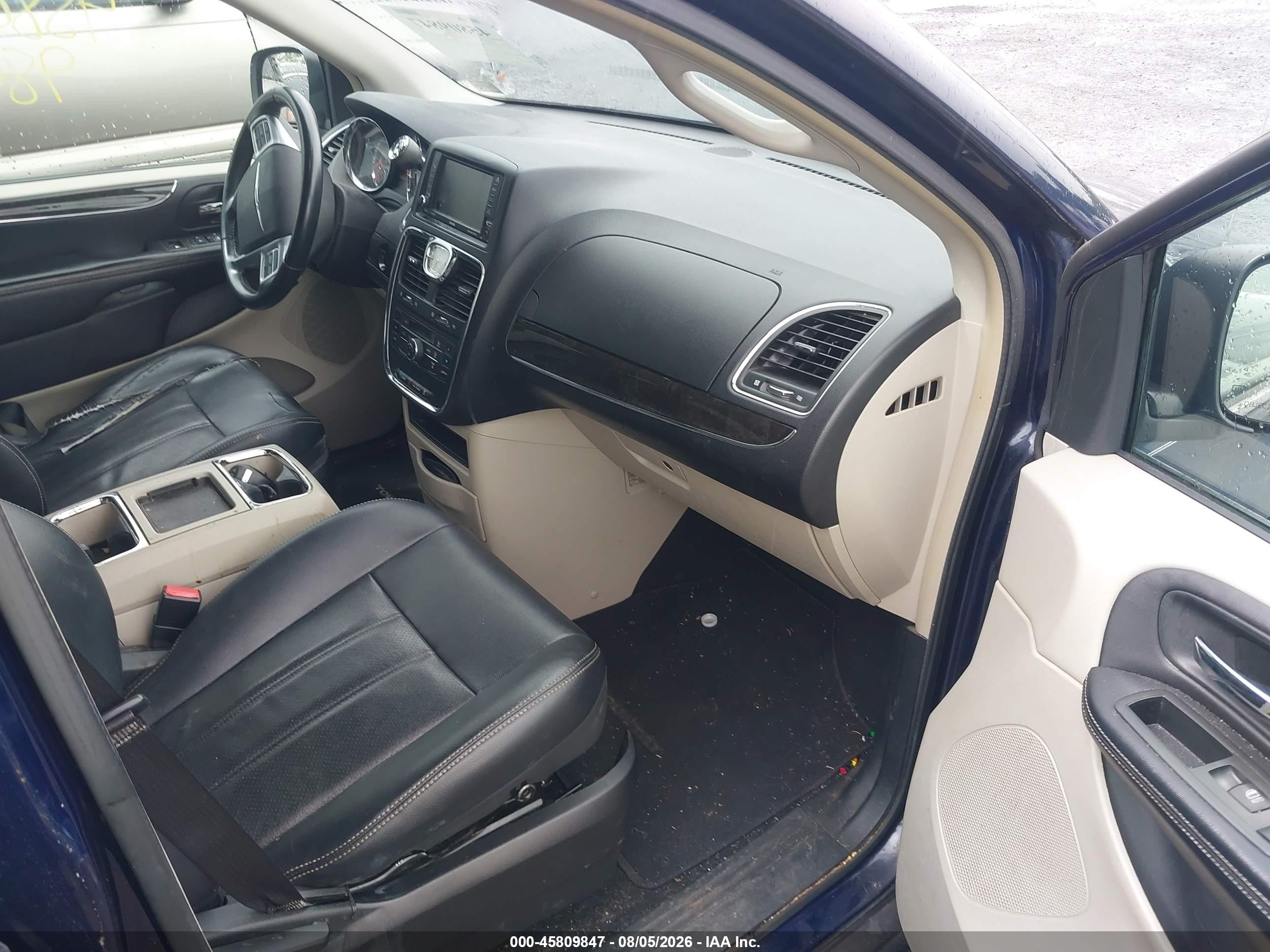 2012 Chrysler Town & Country Touring Blue vin: 2C4RC1BG7CR326564