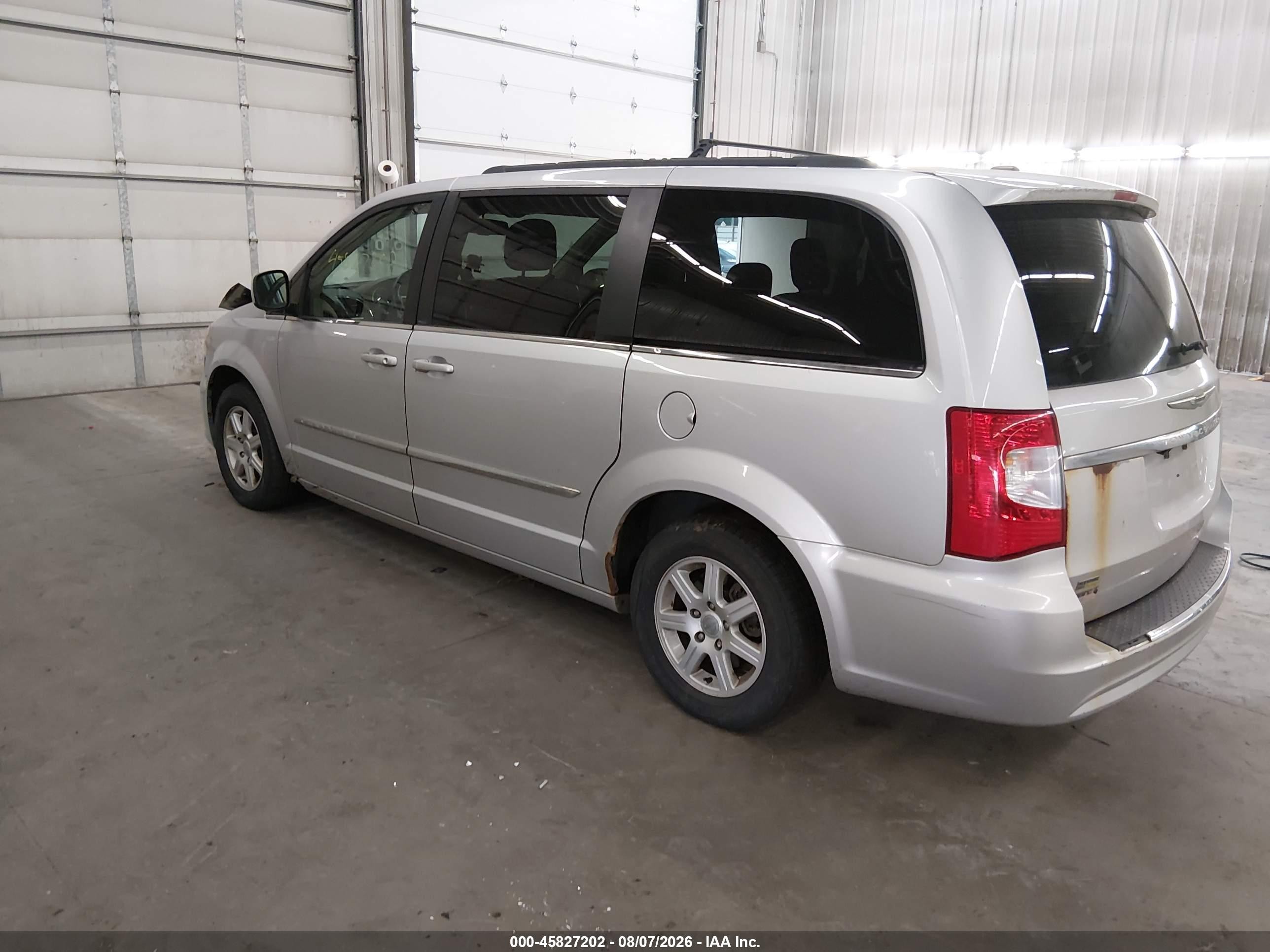 2012 Chrysler Town & Country Touring Silver vin: 2C4RC1BG7CR375330