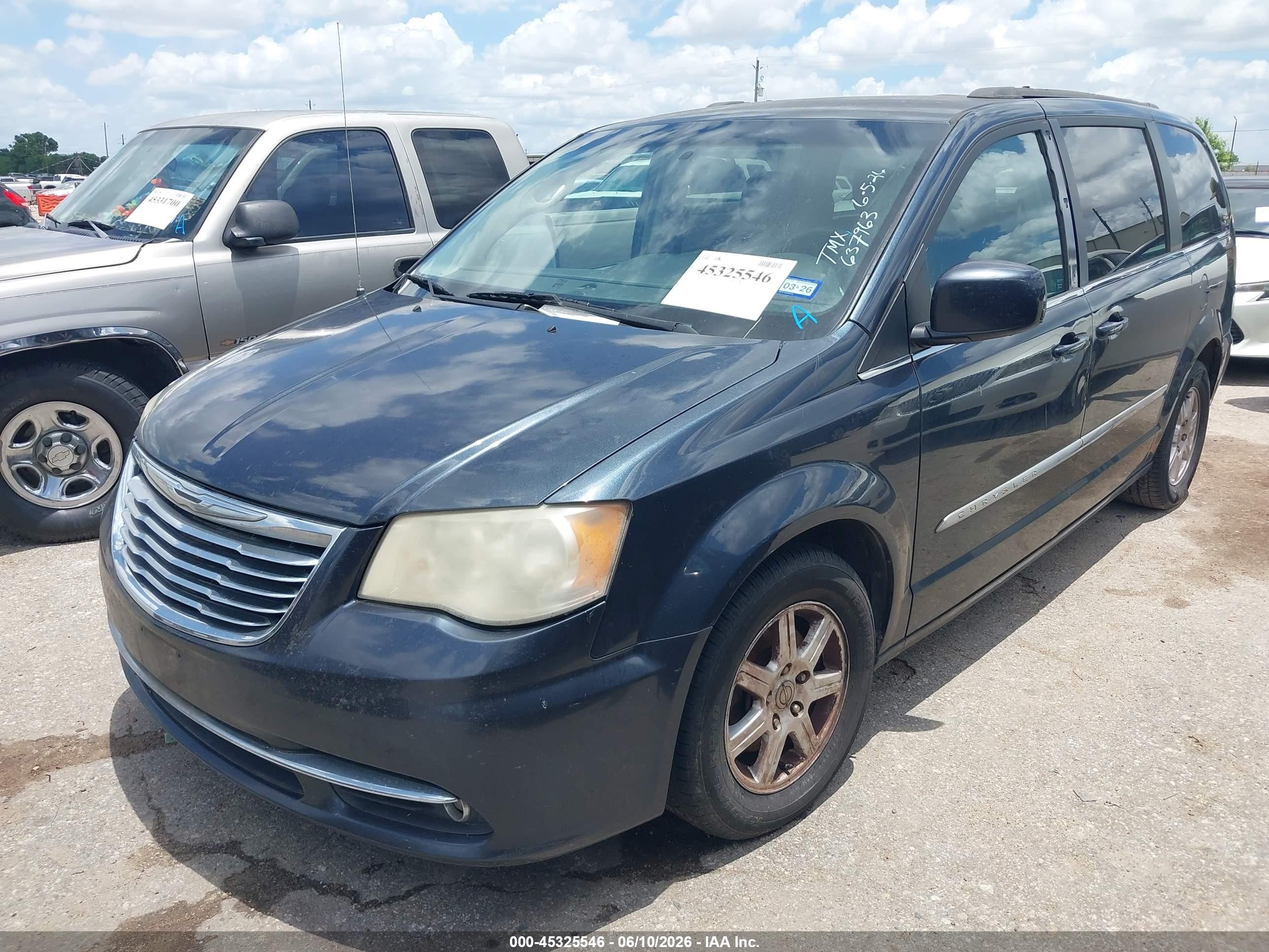 2013 Chrysler Town & Country Touring Gray vin: 2C4RC1BG7DR637963