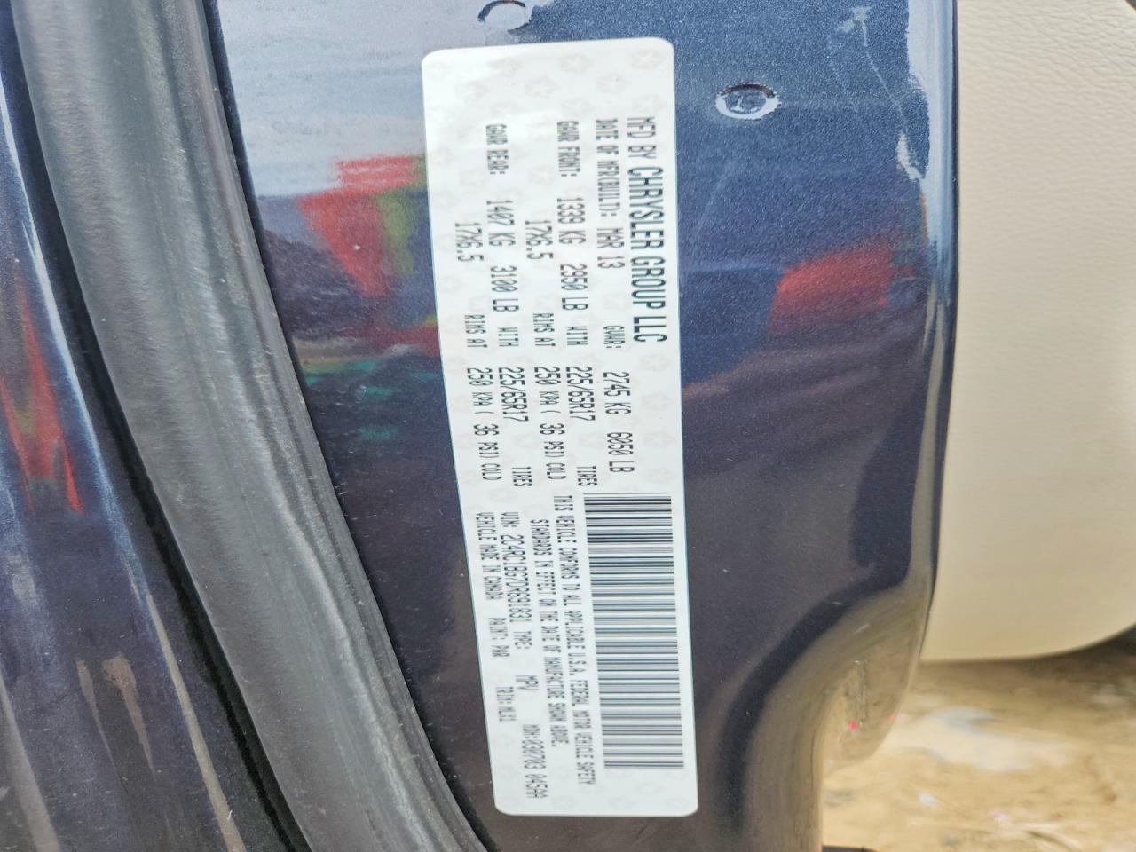 2013 Chrysler Town & Country Touring Синий vin: 2C4RC1BG7DR691831