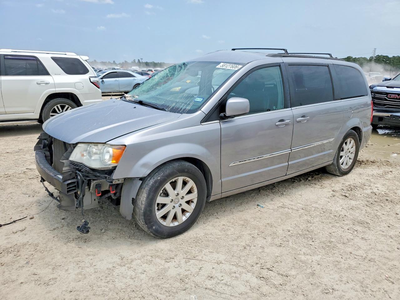 2013 Chrysler Town & Country Touring Silver vin: 2C4RC1BG7DR721247