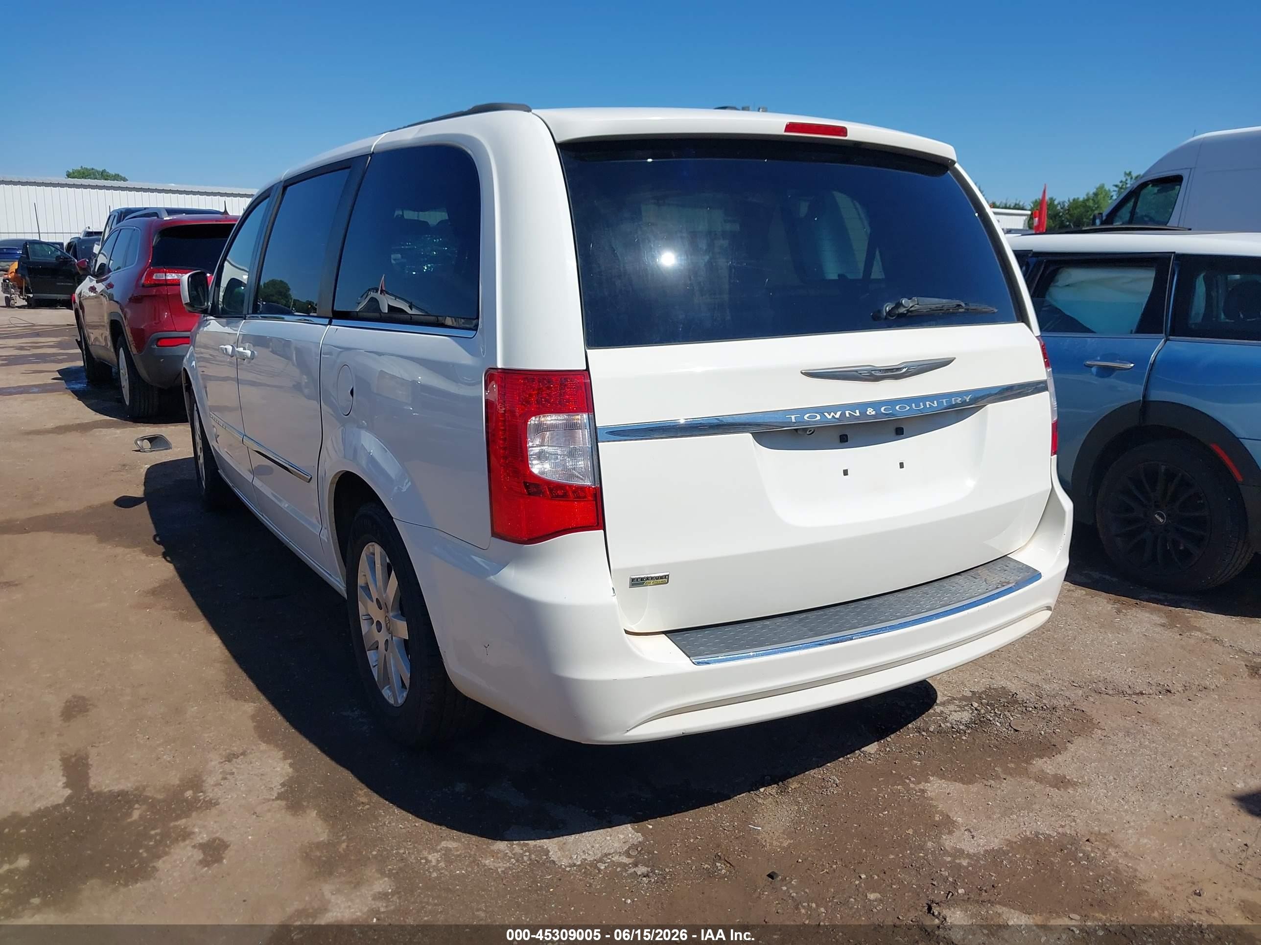 2013 Chrysler Town & Country Touring Белый vin: 2C4RC1BG7DR787541