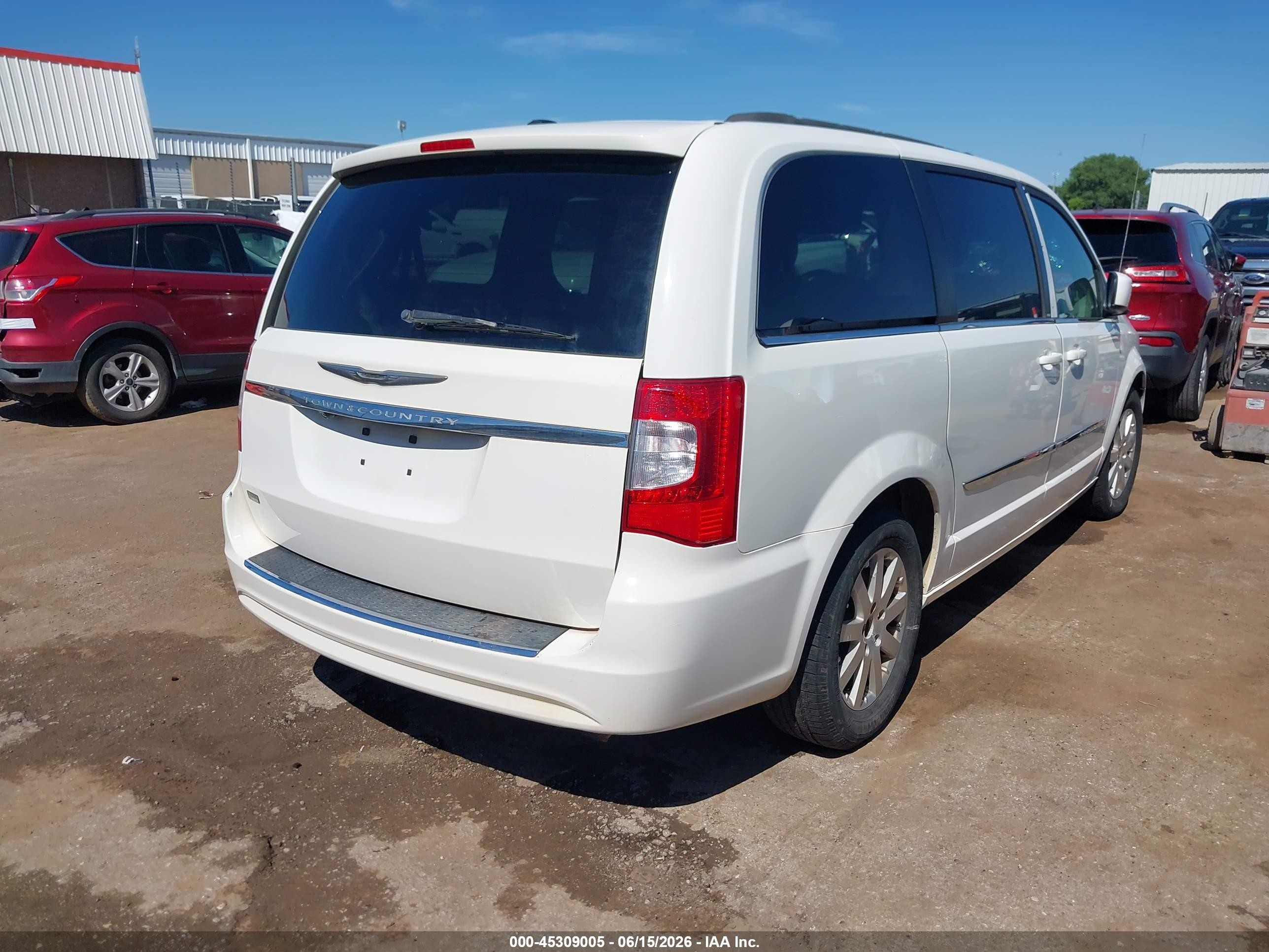 2013 Chrysler Town & Country Touring Белый vin: 2C4RC1BG7DR787541